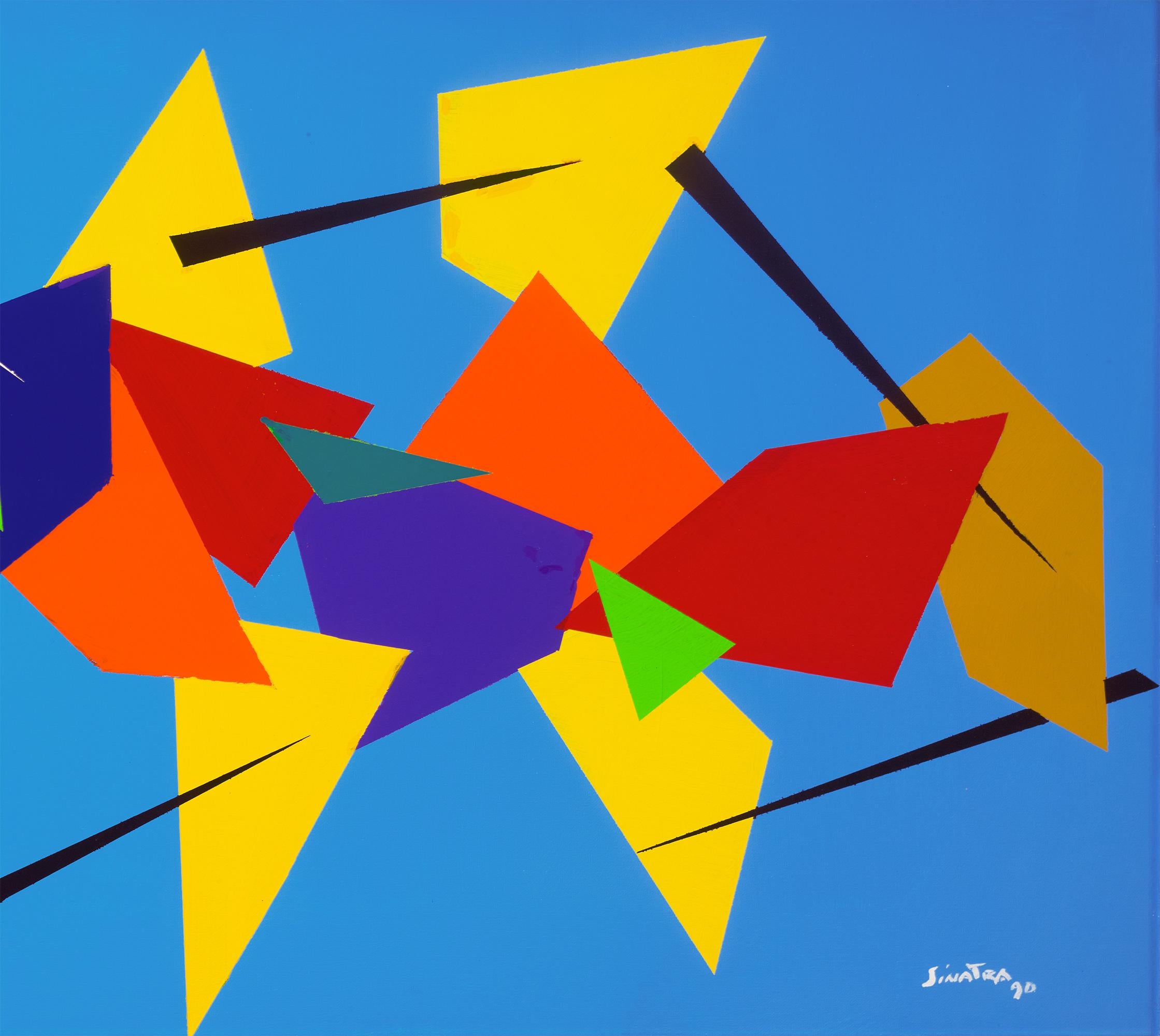 Blue Abstract by Frank Sinatra For Sale 3