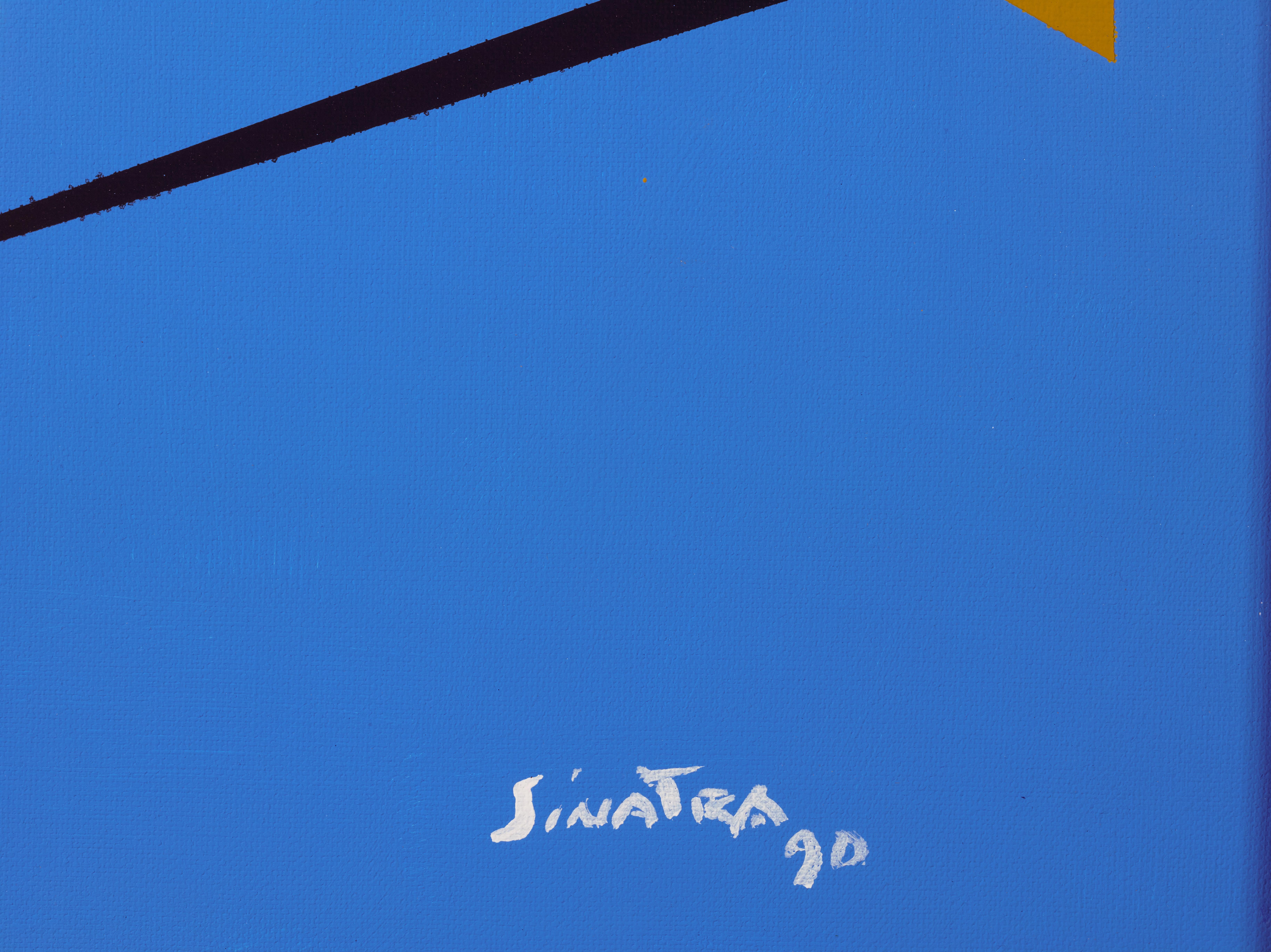 Blue Abstract by Frank Sinatra For Sale 4