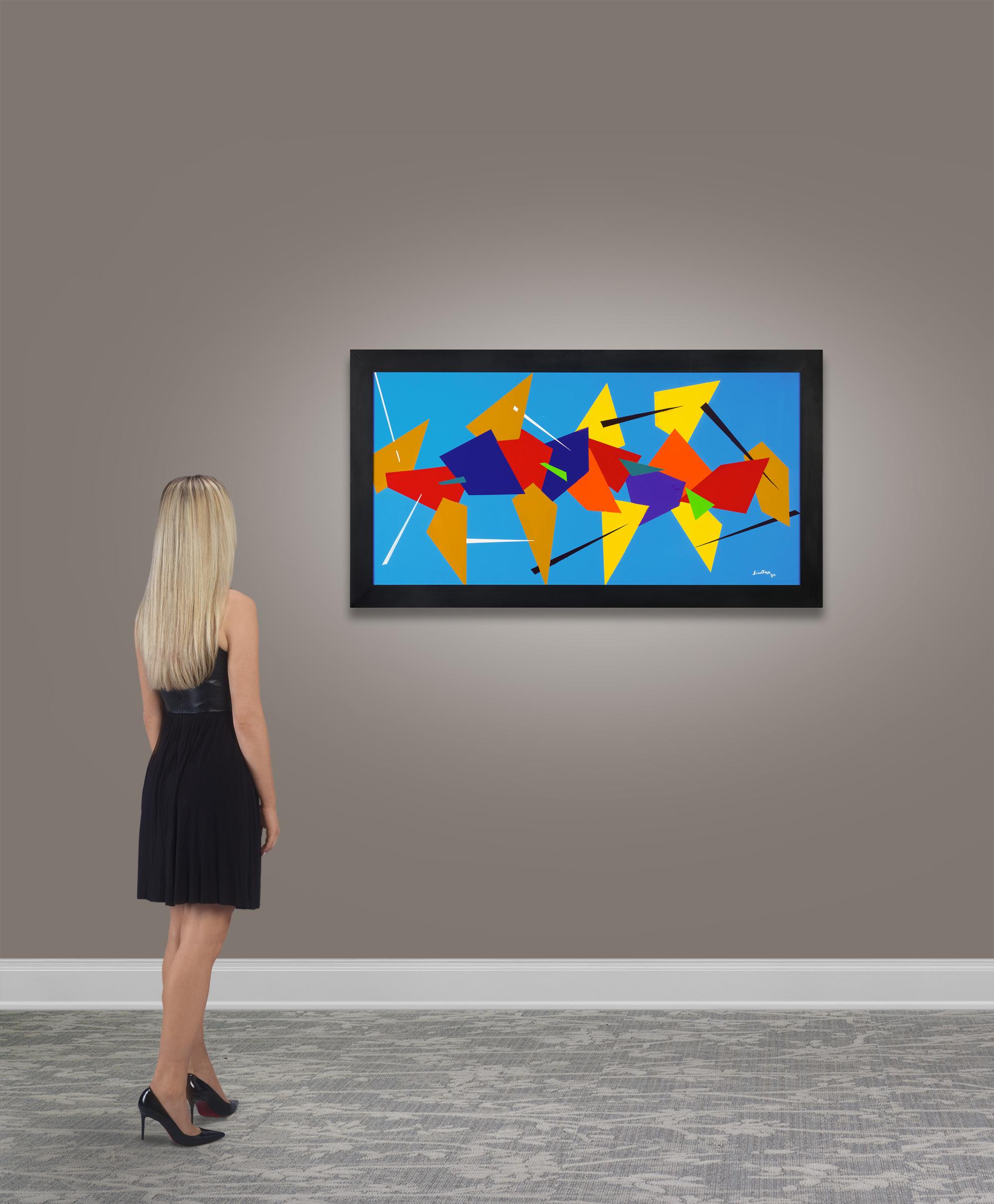Blue Abstract by Frank Sinatra For Sale 5