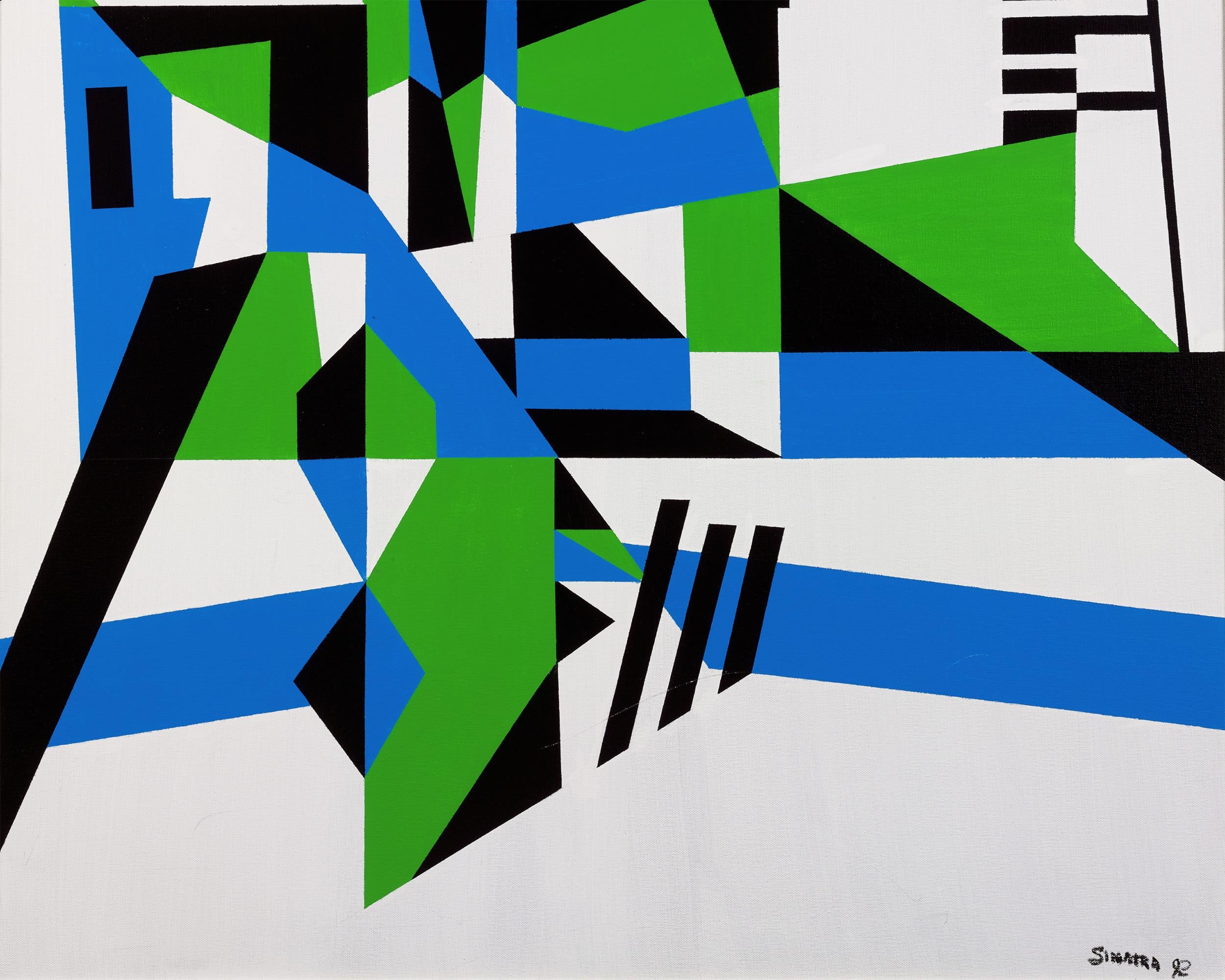 Shapes in Green, Blue, and Black by Frank Sinatra 2
