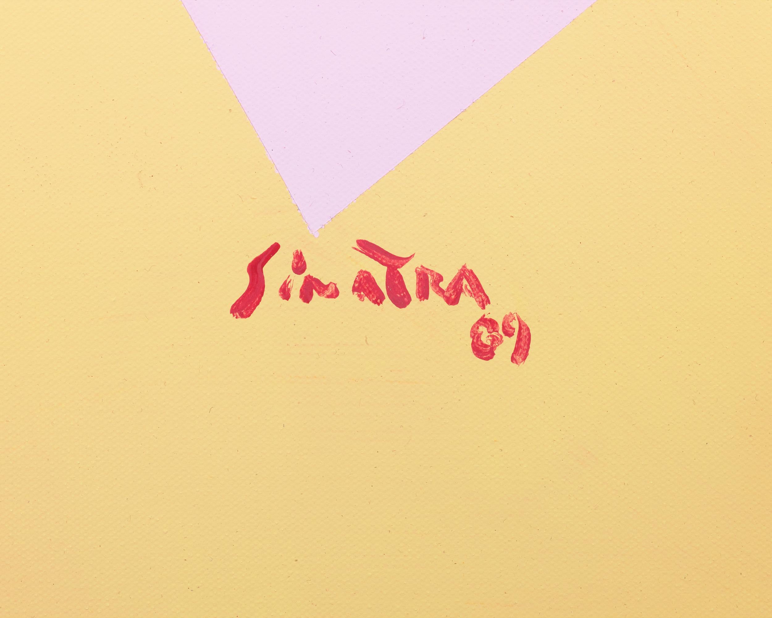 Astratto giallo con triangoli di Frank Sinatra in vendita 4