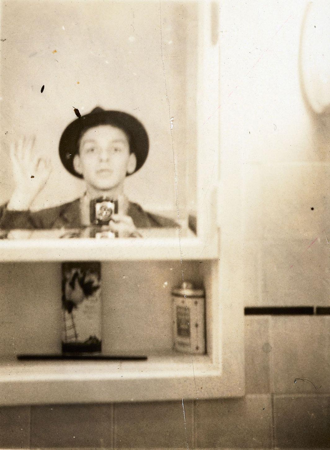 Frank Sinatra "Selfie" in the Medicine Cabinet 