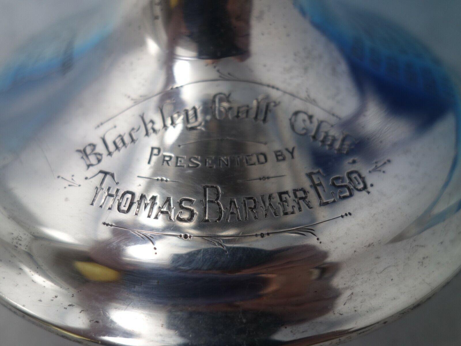 Frank Smith Sterling Silver Golf Club Trophy C.1909-1937 Loving Cup '#5969' 4