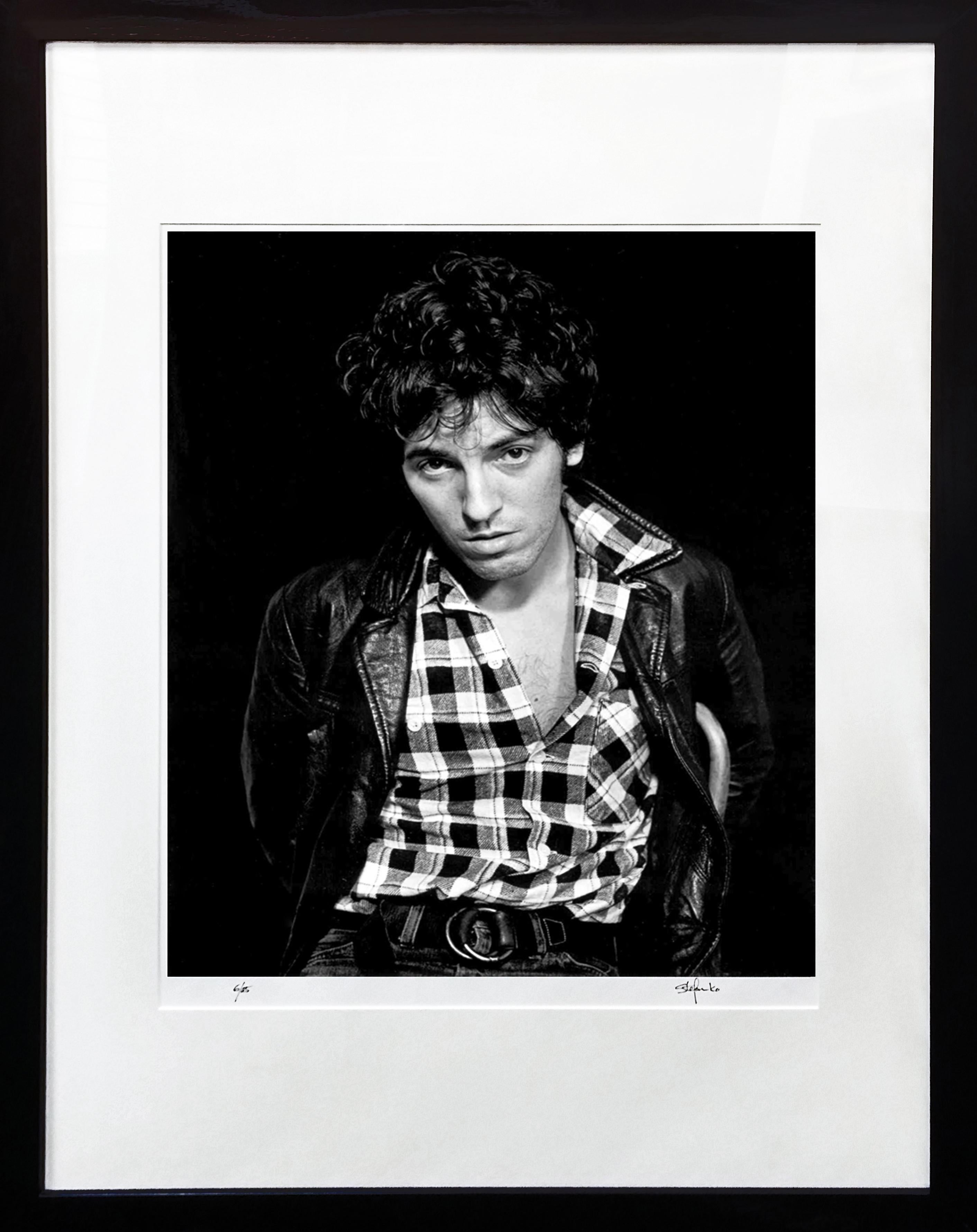 Portrait Photograph Frank Stefanko - Bruce Springsteen, Bound (1978), grand tirage signé à la main