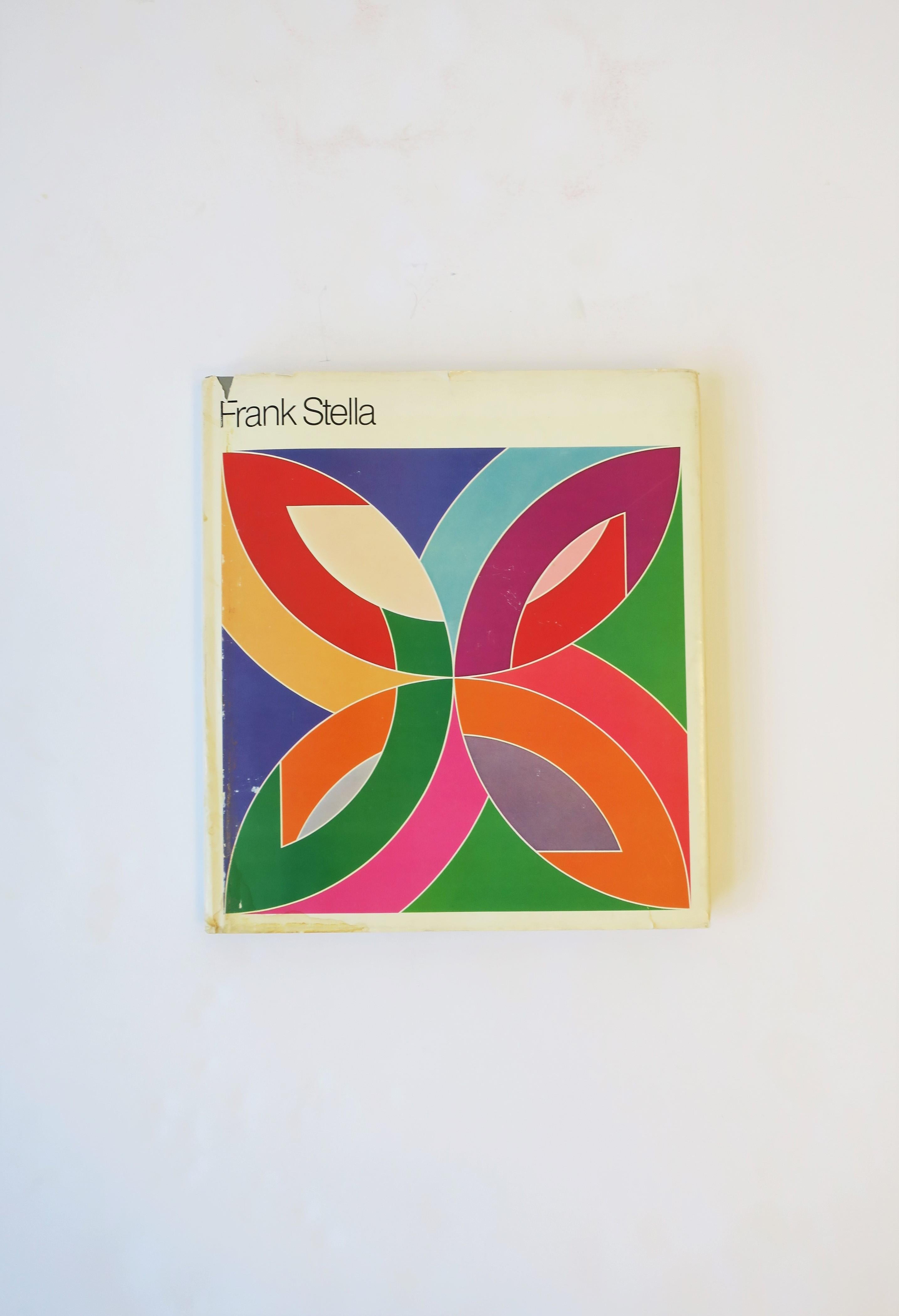 A hard-cover book with dust-jacket on abstract American artist Frank Stella, Metropolitan Museum of Art, 1970, New York, NY. This book presents a decade of Sella's work from 1959 - 1969. Frank Stella b. May 12, 1936 - d. May 4, 2024. A great piece