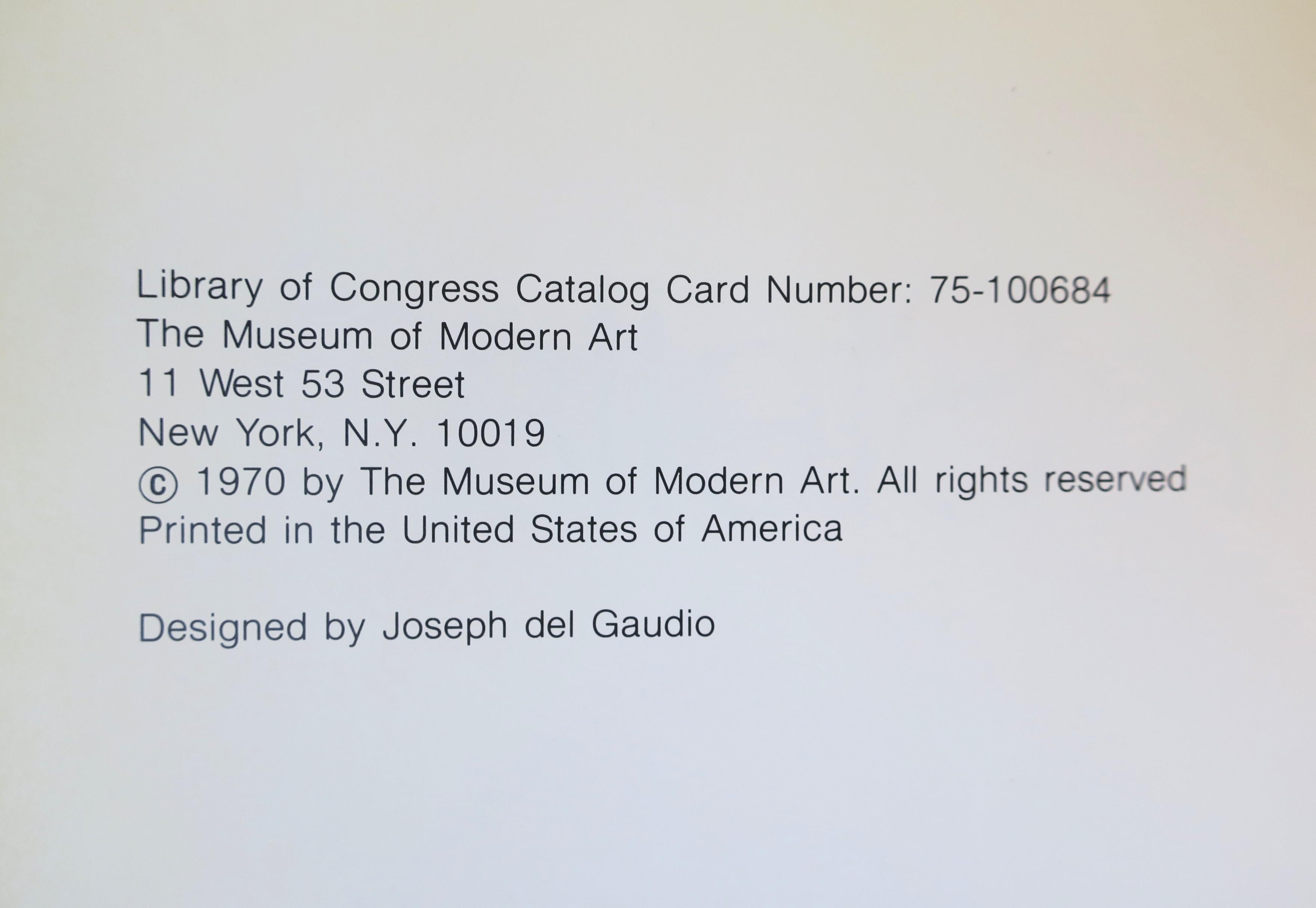 Papier Frank Stella Artiste abstrait Metropolitan Museum of Art Livre, 1970, New York en vente