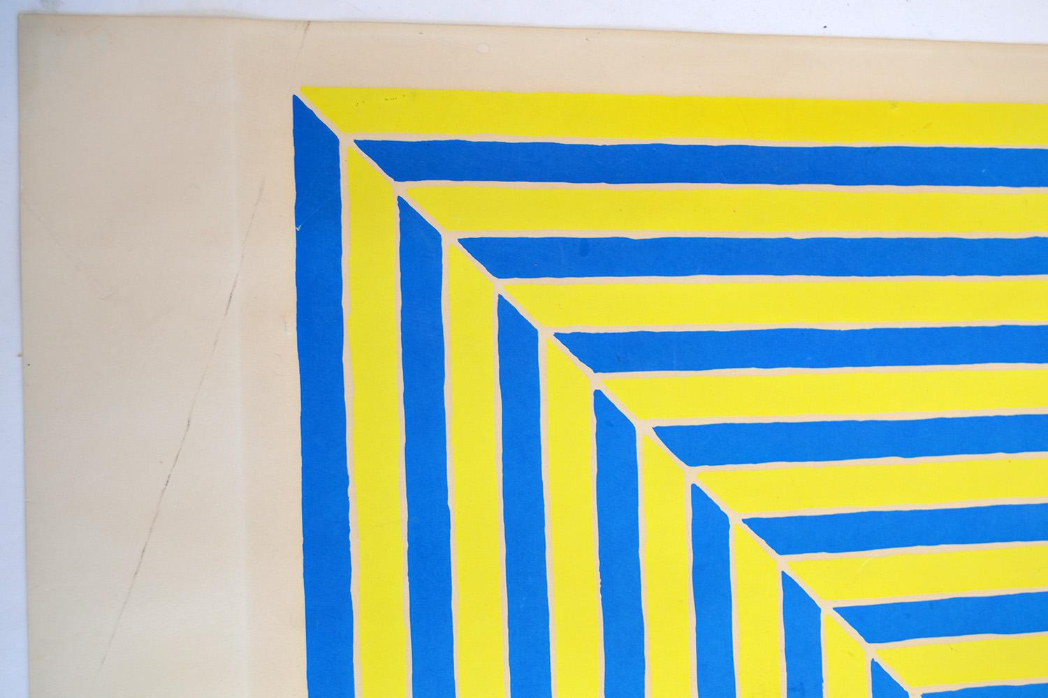 Frank Stella (1936-2024) “Rabat” Abstract Screenprint Unframed Edition of 500 In Good Condition For Sale In Ft Lauderdale, FL