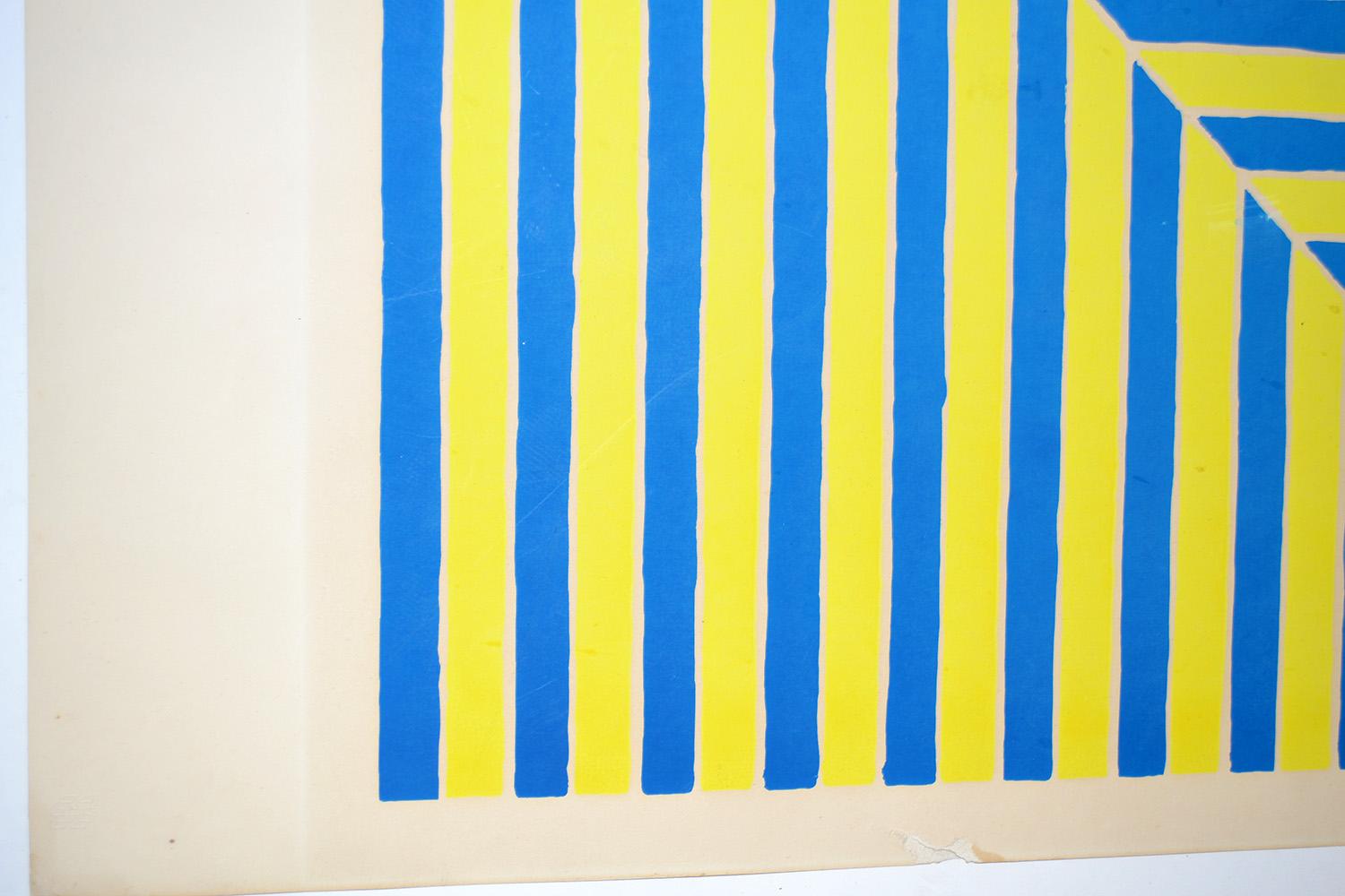 20th Century Frank Stella (1936-2024) “Rabat” Abstract Screenprint Unframed Edition  For Sale