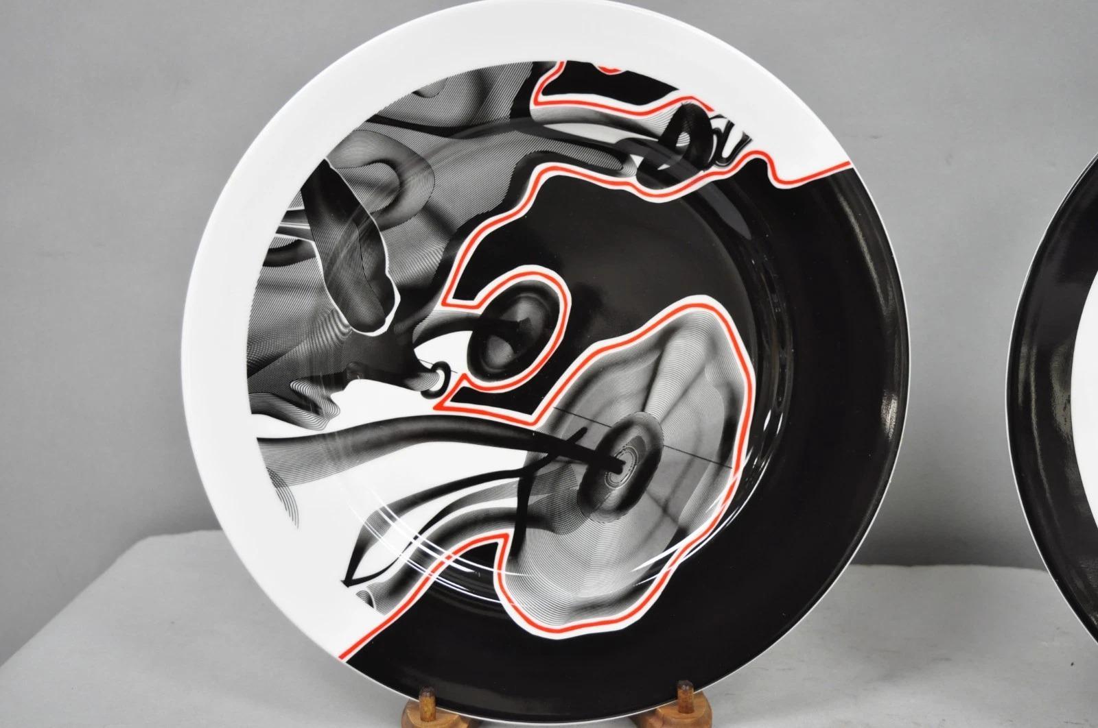 Frank Stella David Mirvish Designs Vortex Engravings 1-4 Black Plate - Set of 4 In Good Condition For Sale In Philadelphia, PA