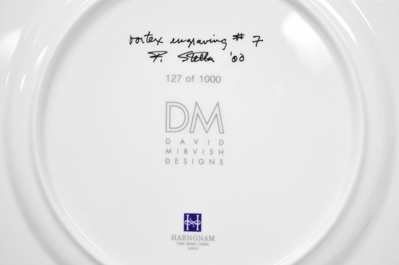 Frank Stella David Mirvish Designs Vortex Engravings 5-8 Indigo Plate - Set of 4 en vente 2