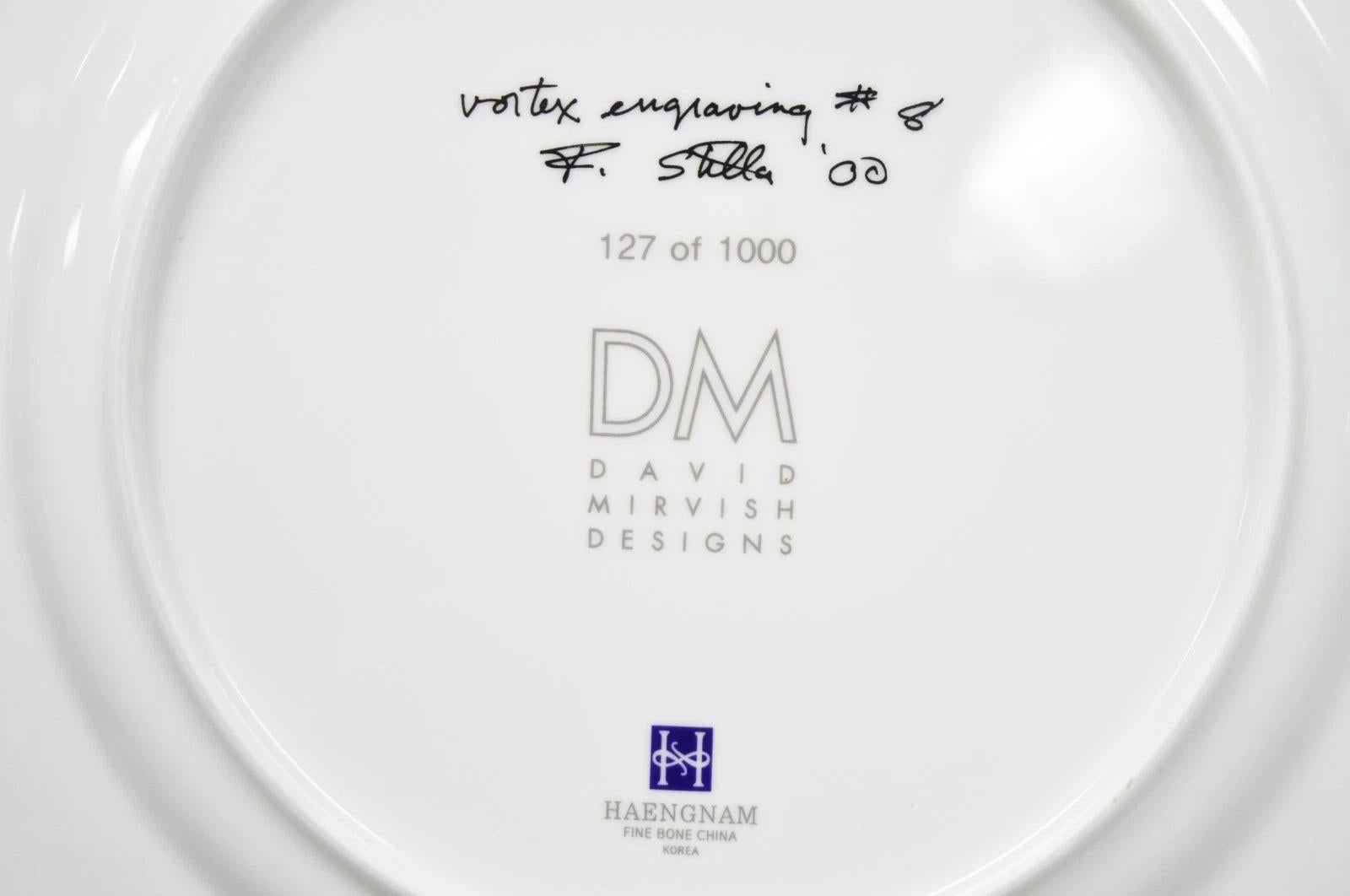 Frank Stella David Mirvish Designs Vortex Engravings 5-8 Indigo Plate - Set of 4 en vente 3