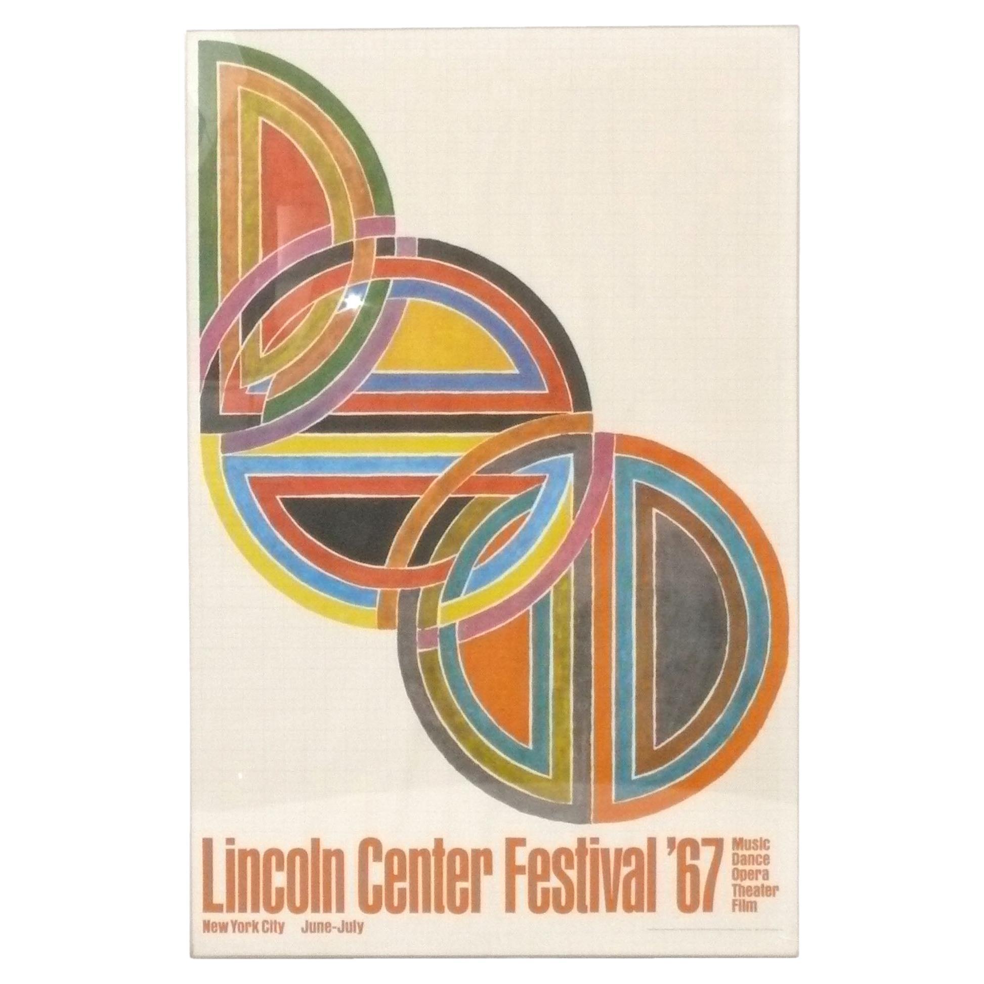 Frank Stella Lithograph Mid Century Modern Abstract Art 45" x 29.5" For Sale