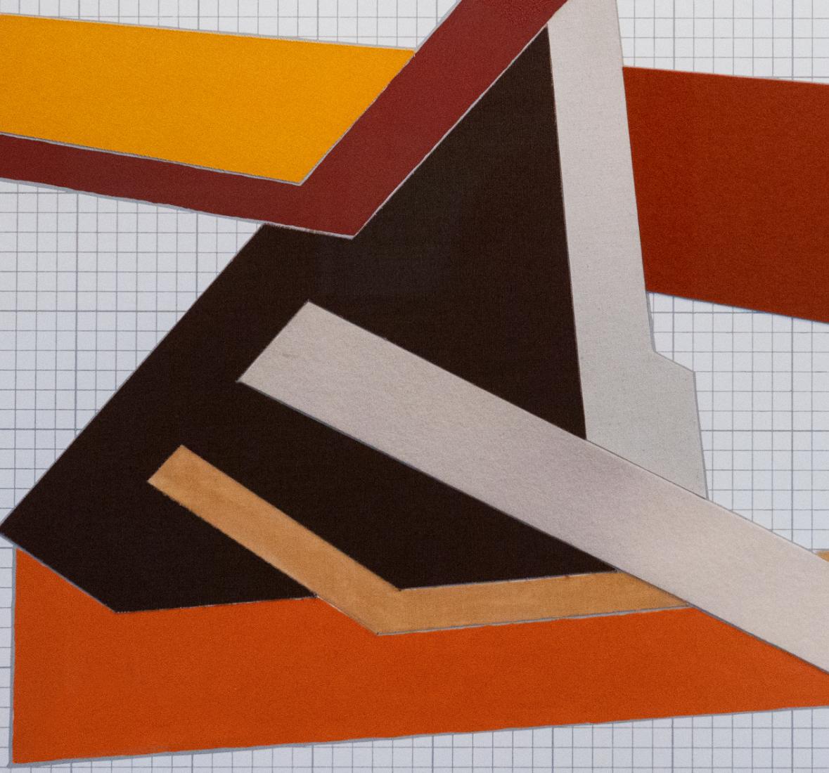 Frank Stella, Rakow ( Skizze), Einzigartige Zeichnungscollage, 1972 3