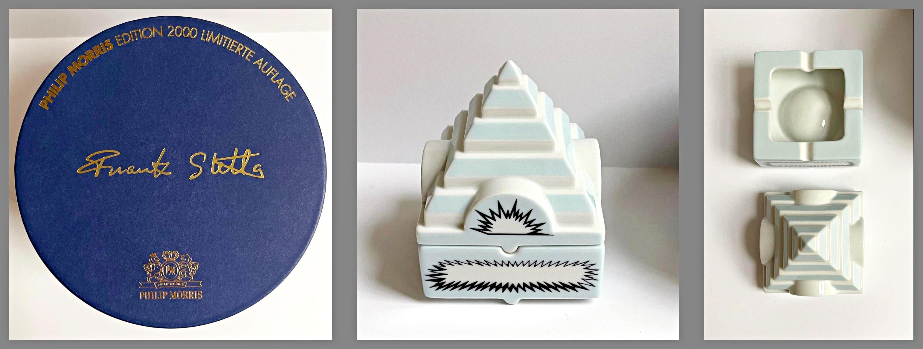 Limited Edition Porcelain Ashtray in Custom Box - Mixed Media Art by Frank Stella