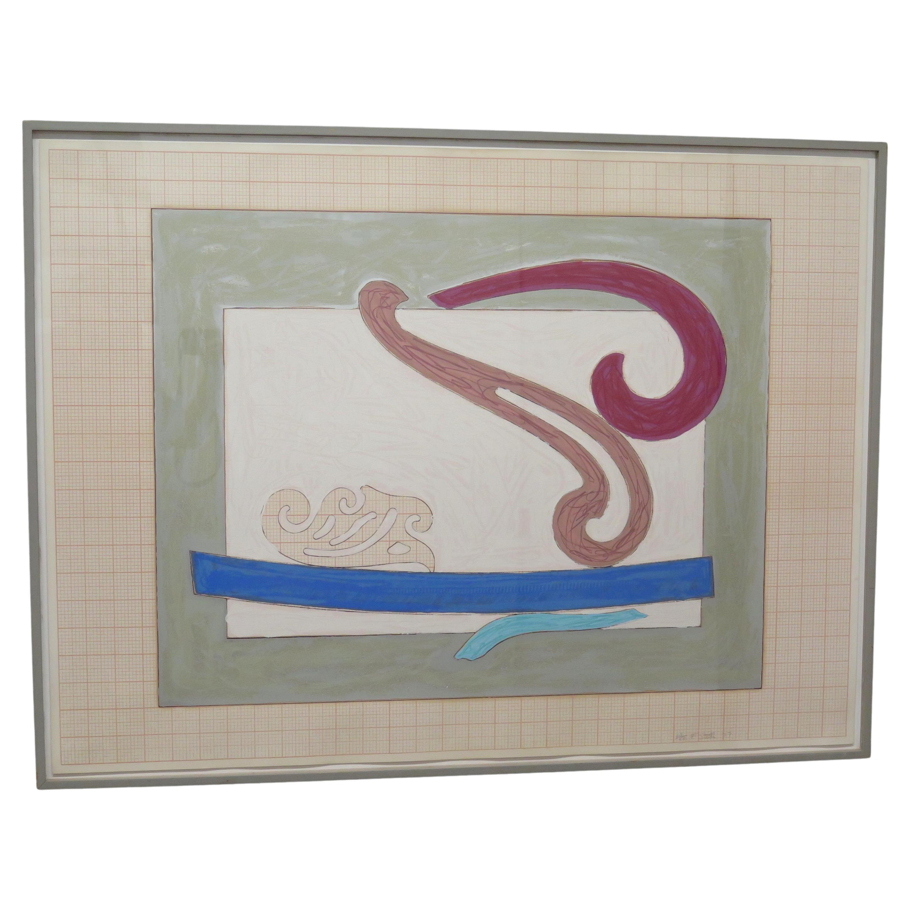 Frank Stella "Noguchi's Okinawa Woodpecker" Lithograph, 1977 For Sale