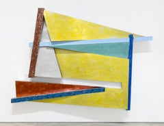 Ti Juka #10 - High Relief Aluminum Abstract Painting, 1978