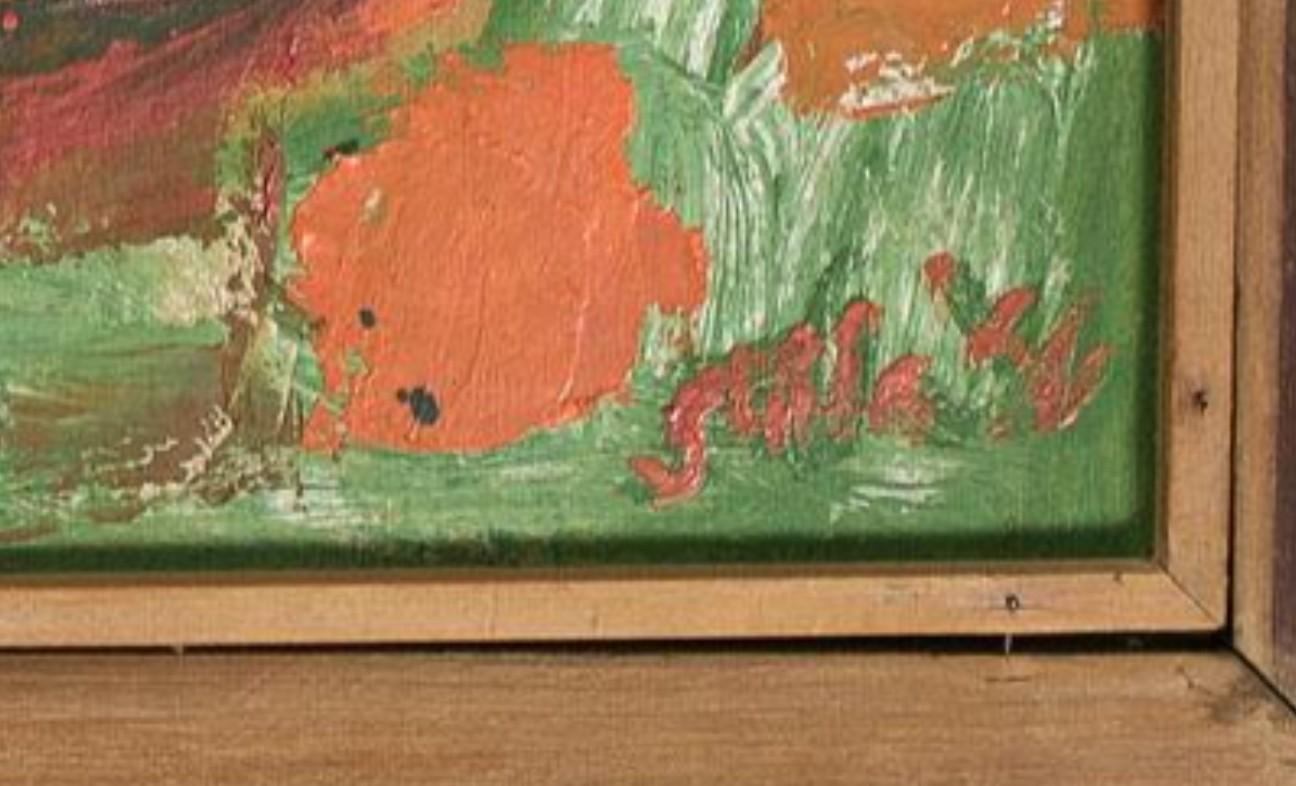 Unbenannt (Abstrakt), Painting, von Frank Stella