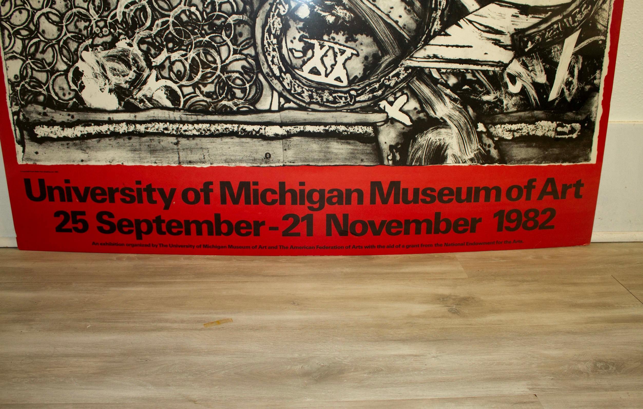 Frank Stella Prints 1967-1982 Vintage Exhibition Poster University of Michigan For Sale 7