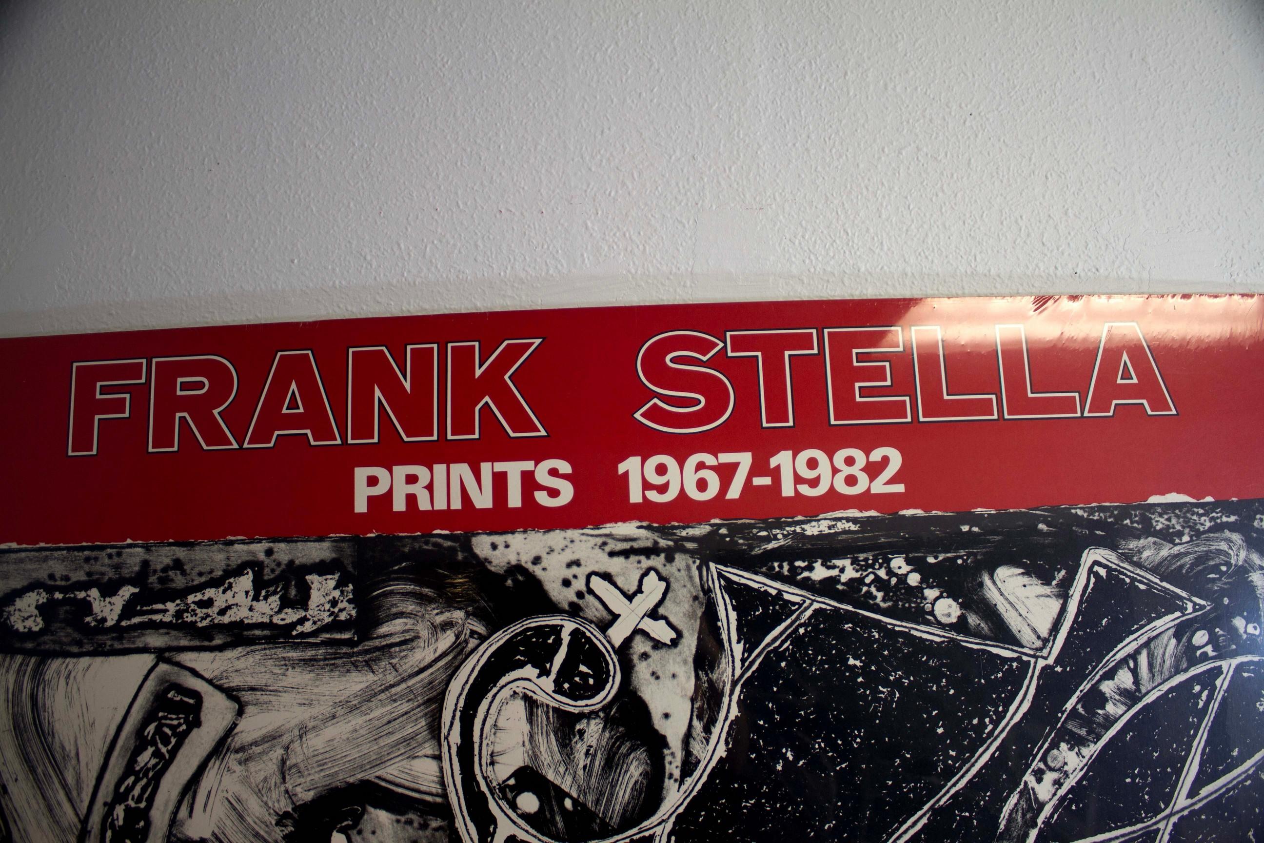 XX secolo Frank Stella Prints 1967-1982 Vintage Exhibition Poster University of Michigan in vendita
