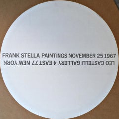 1967 Castelli Gallery Exhibition Announcement, uniquely signed by Frank Stella