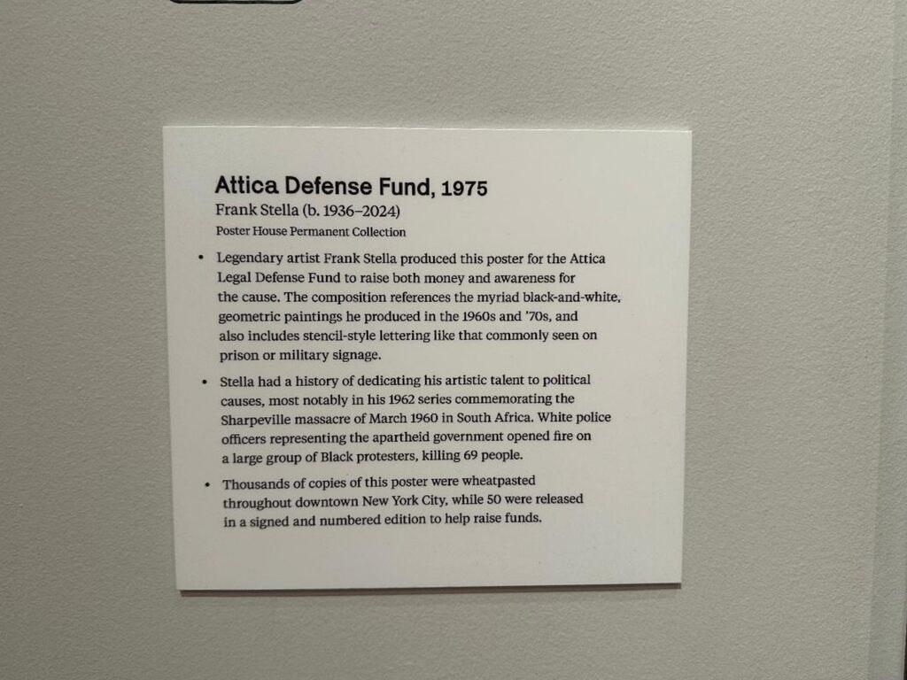 Frank Stella Attica Defense Fund storico LtEd litografia offset stampa astratta in vendita 4