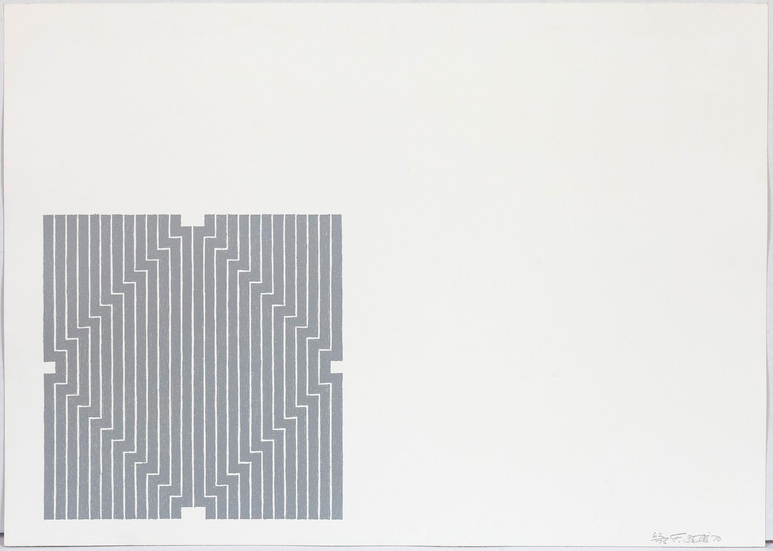 Frank Stella Abstract Print - Averroes