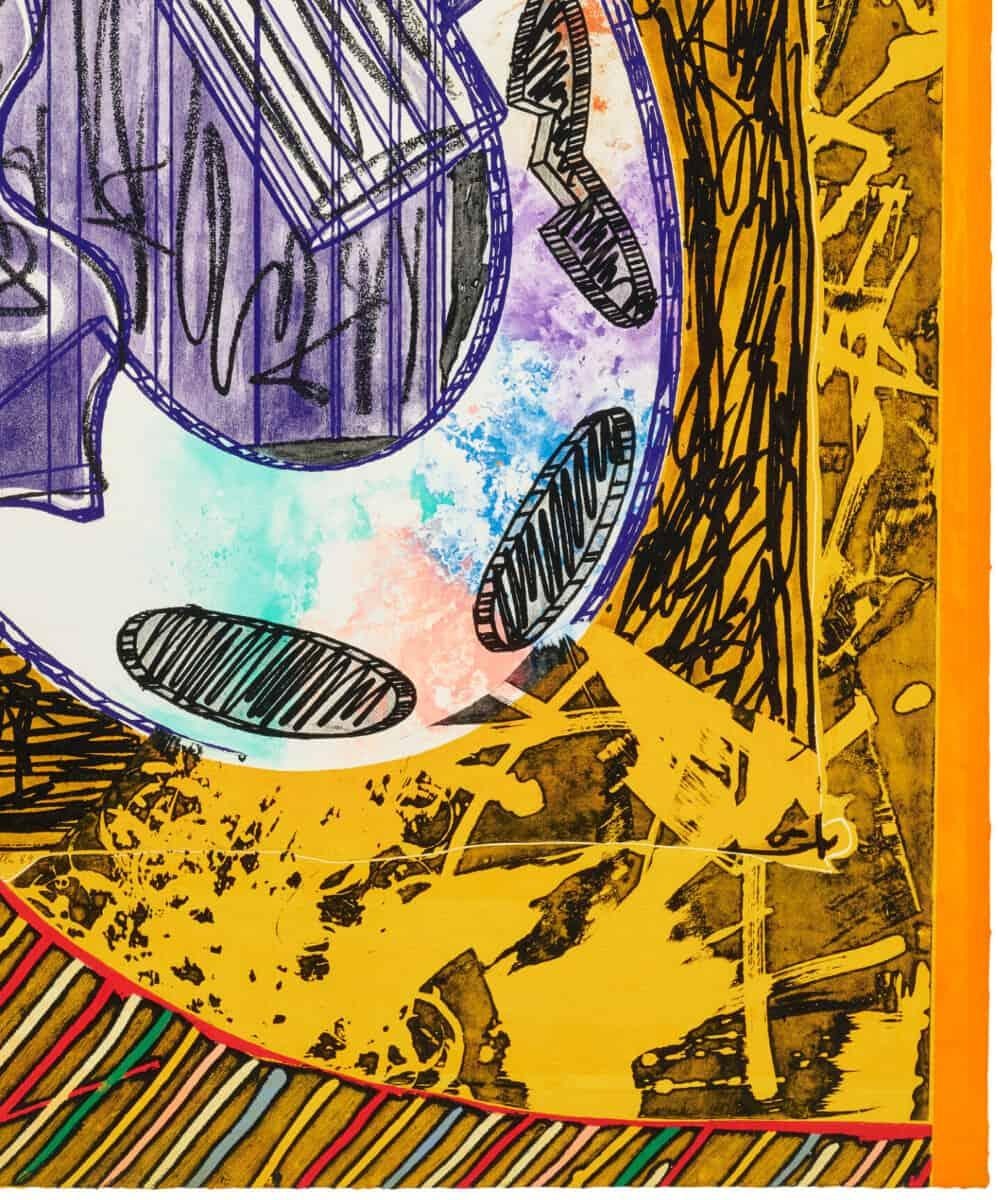 Bene come il sale (As Good as the Salt), de la série Italian Folktales - Marron Abstract Print par Frank Stella
