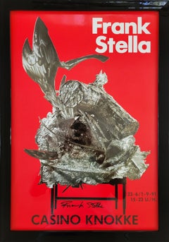 Casino Knokke Poster (Signed) /// Frank Stella Contemporary Abstract Sculpture