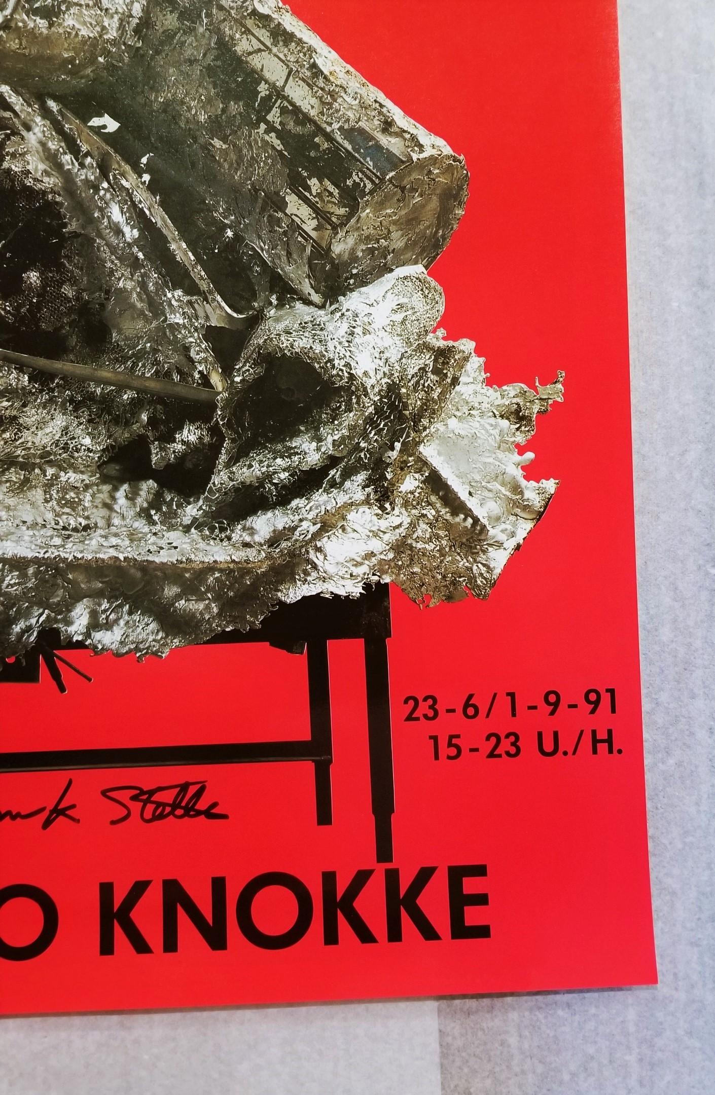 Affiche du Casino de Knokke (signée) /// Sculpture abstraite contemporaine Frank Stella en vente 4