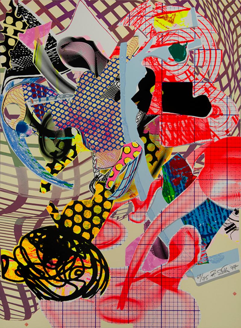 Abstract Print Frank Stella - Coxuria, du Portfolio The Geldzahler