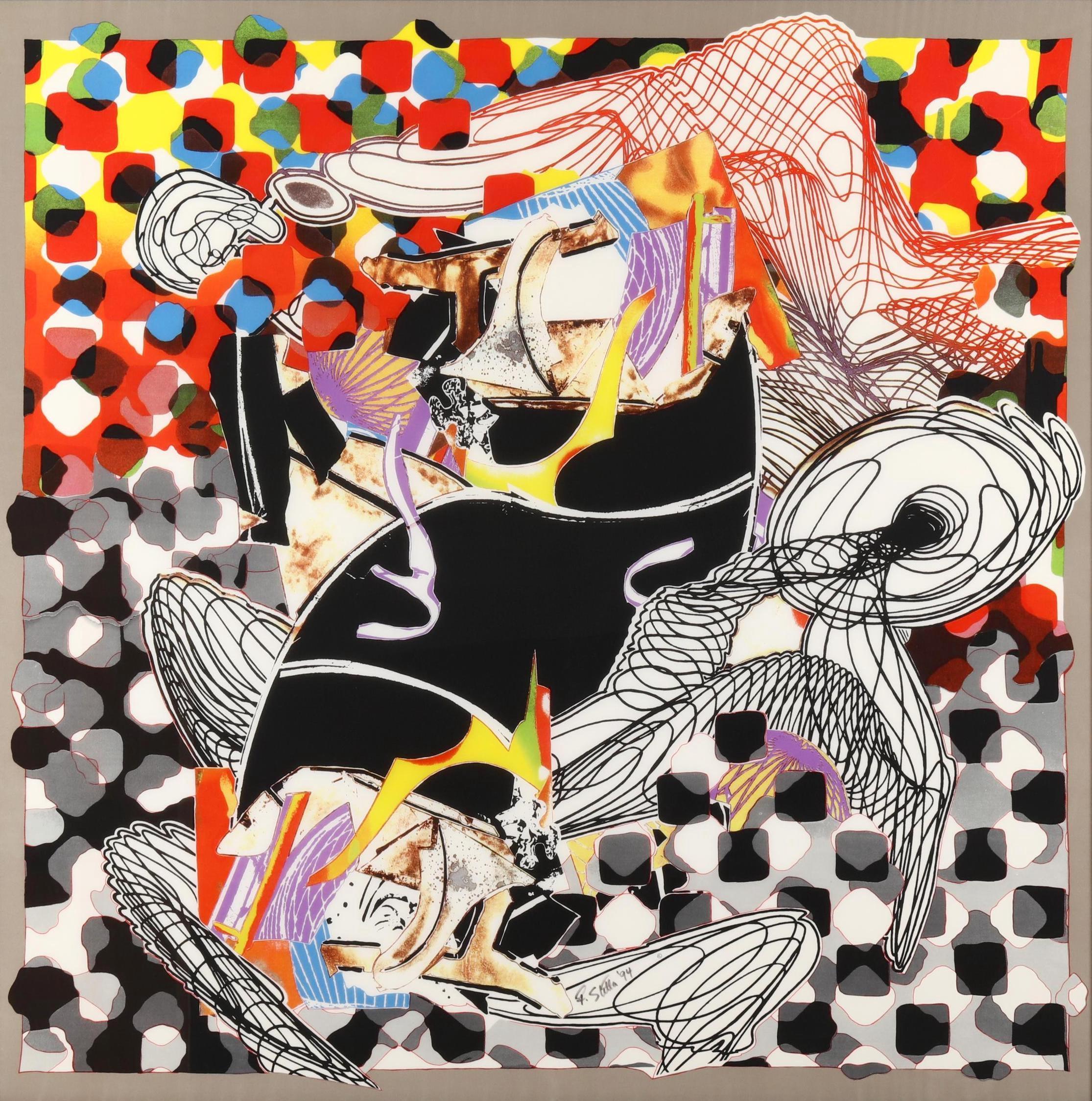Print Frank Stella - L'observation des baleines