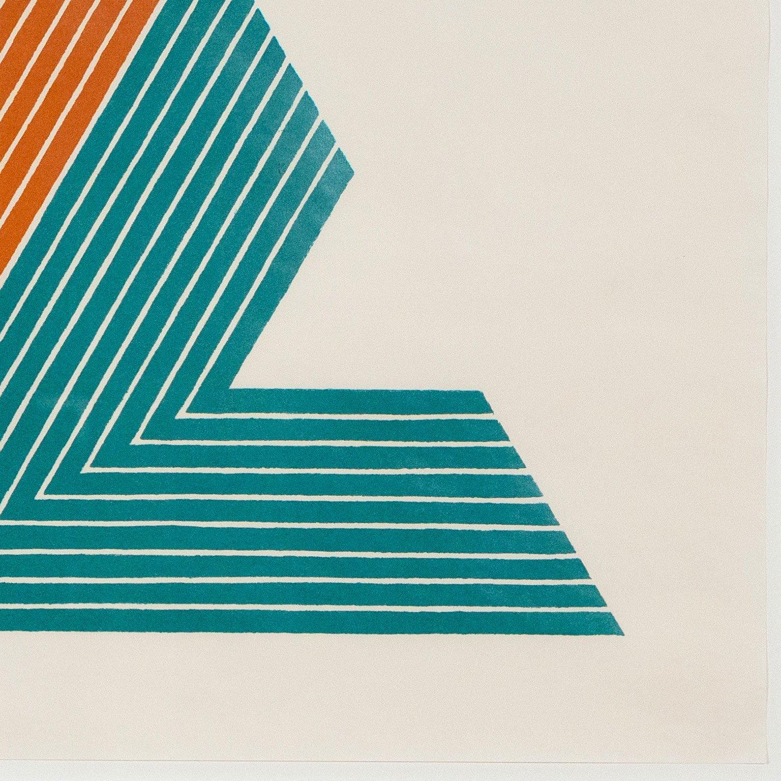 Empress of India II - Gray Abstract Print by Frank Stella