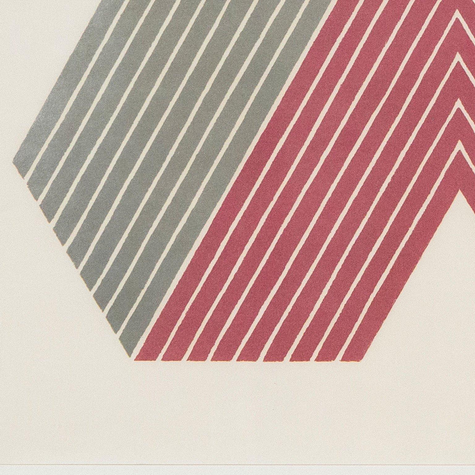 Frank Stella began printmaking in 1967.  