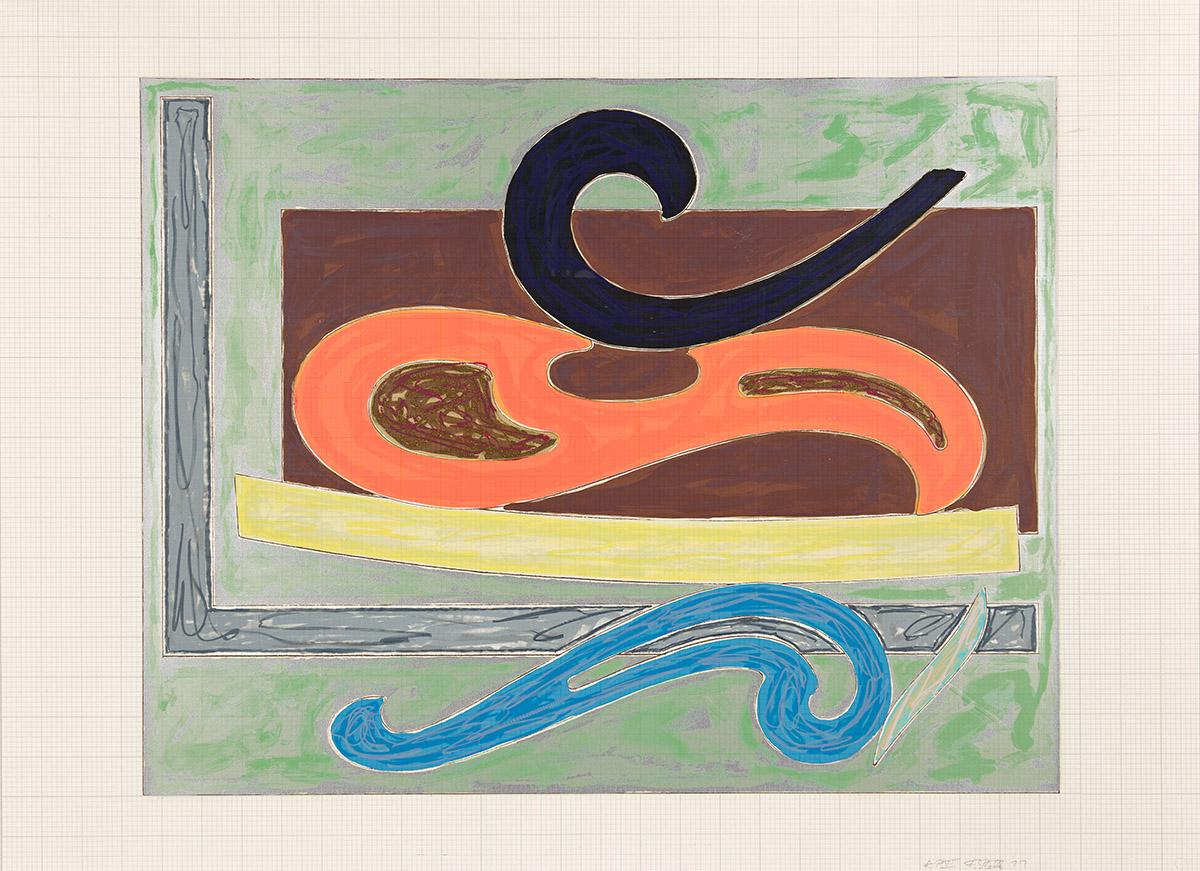Frank Stella Abstract Print - Eskimo Curlew