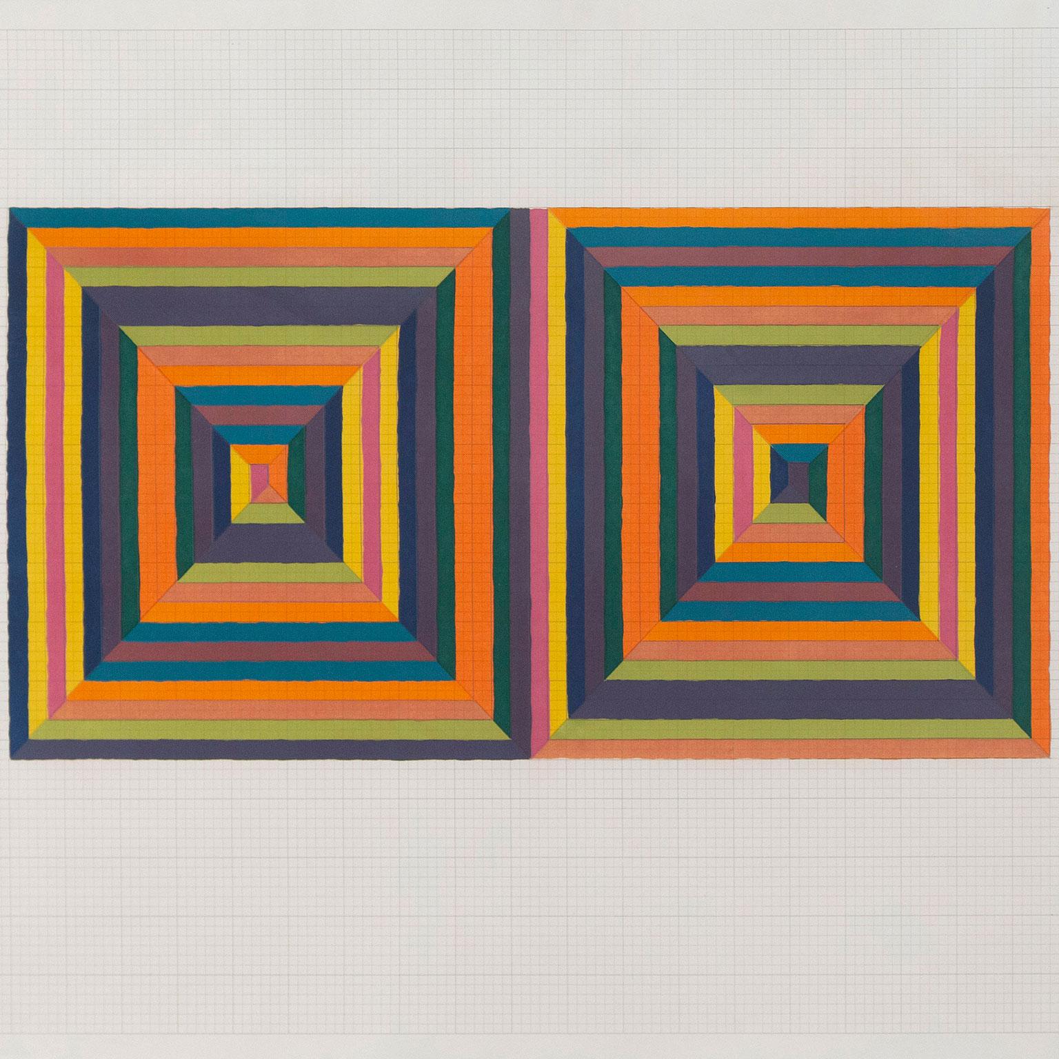 Le Fortin de las Flores - Géométrique abstrait Print par Frank Stella