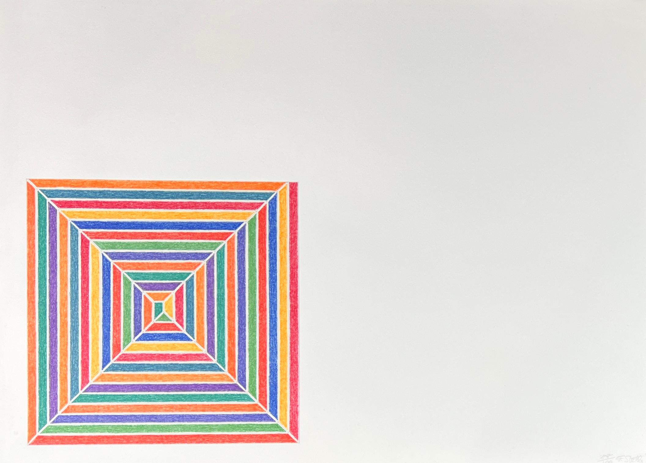 Frank Stella ( 1936 ) – hand-signed Offset lithograph in colours - 1973