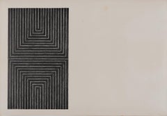 Frank Stella "Castillo de Arundel" (Axom 5) Litografía firmada sobre papel tejido 1967