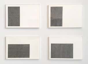 Frank Stella - Frank Stella, Black Series I, Suite of 4 lithographs ...