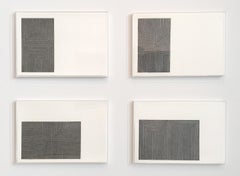 Frank Stella:: Black Series I:: Suite von 4 Lithografien:: 1967