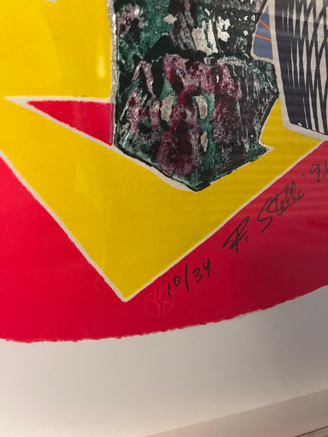 Frank Stella 'Calnagor' Color Etching with Aquatint and Relief Signed Print 1996 1