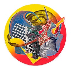 Gravure couleur Calnagor avec aquatinte et impression en relief signée Frank Stella 1996