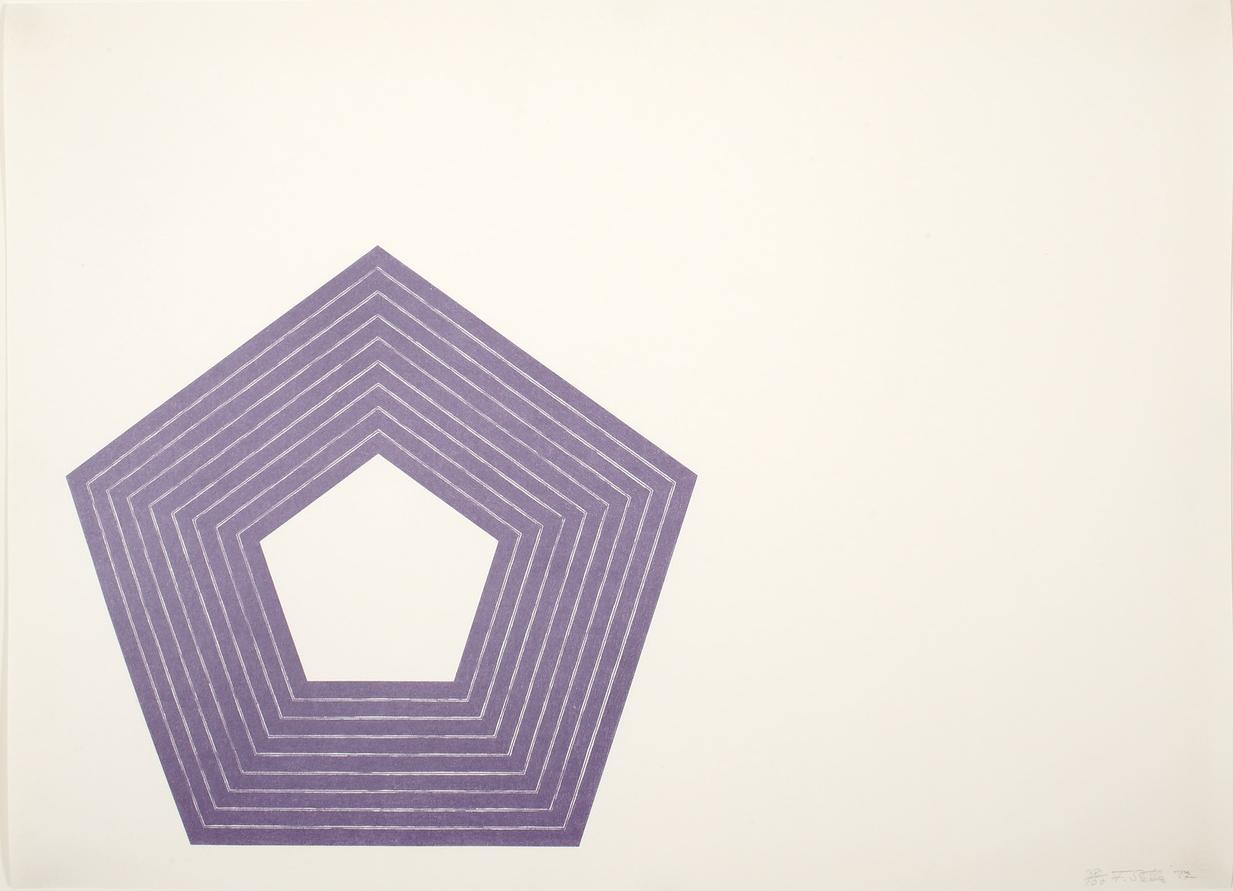 Frank Stella Abstract Print - Charlotte Tokayer