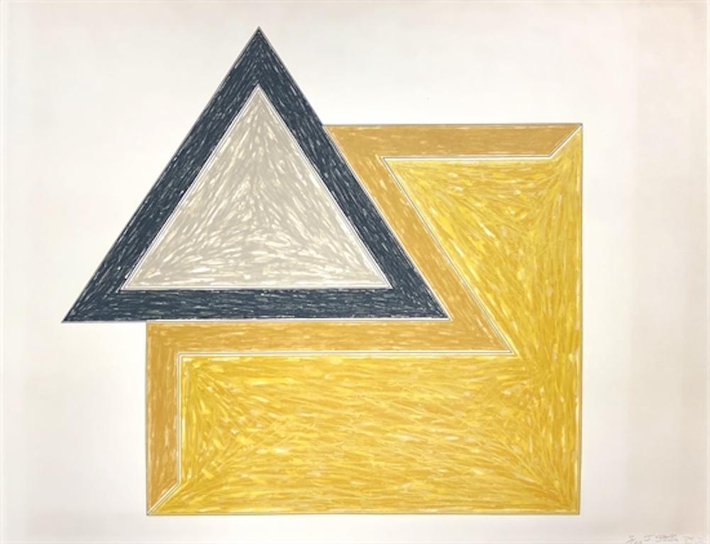 FRANK STELLA (1936-Present)

Frank Stella's 'Chocorua (from Eccentric Polygons)' is a 1974 lithograph and screen print in color on Arches paper. The pieces in the series are named after small towns in the White Mountains of New Hampshire which are