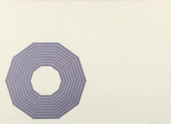 Frank Stella 'D from Purple Series' 1972 Lithograph