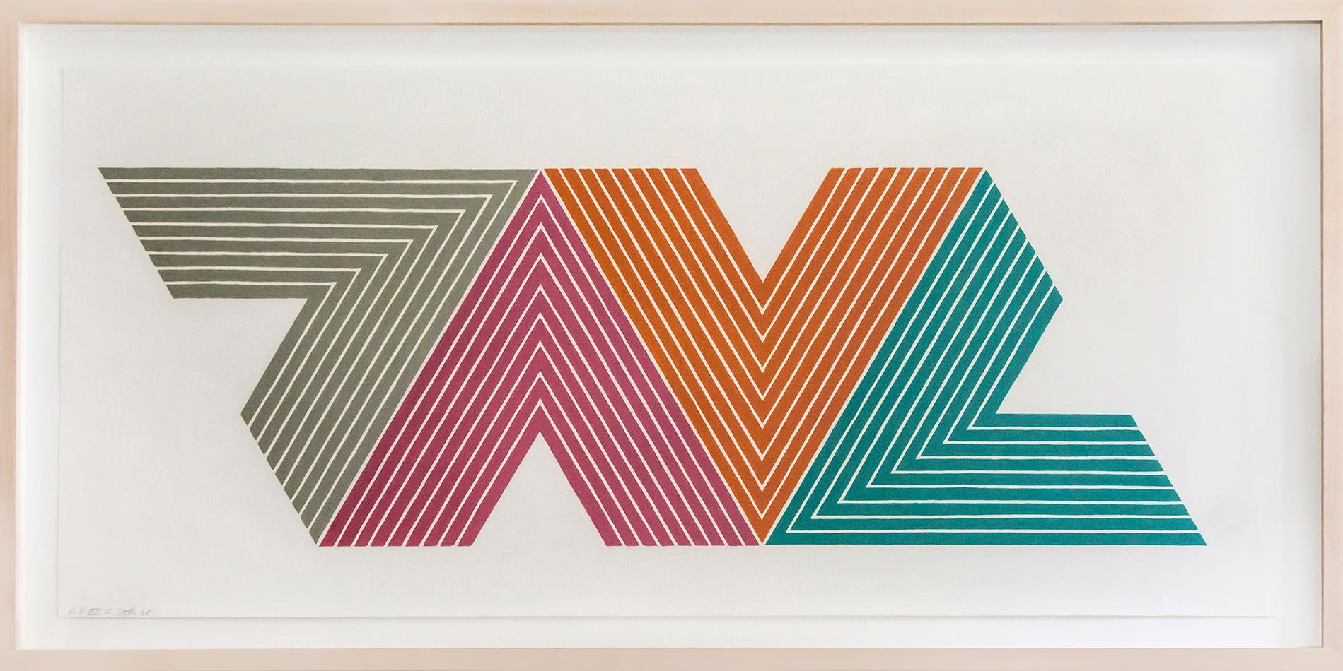 Frank Stella Abstract Print - Empress of India II