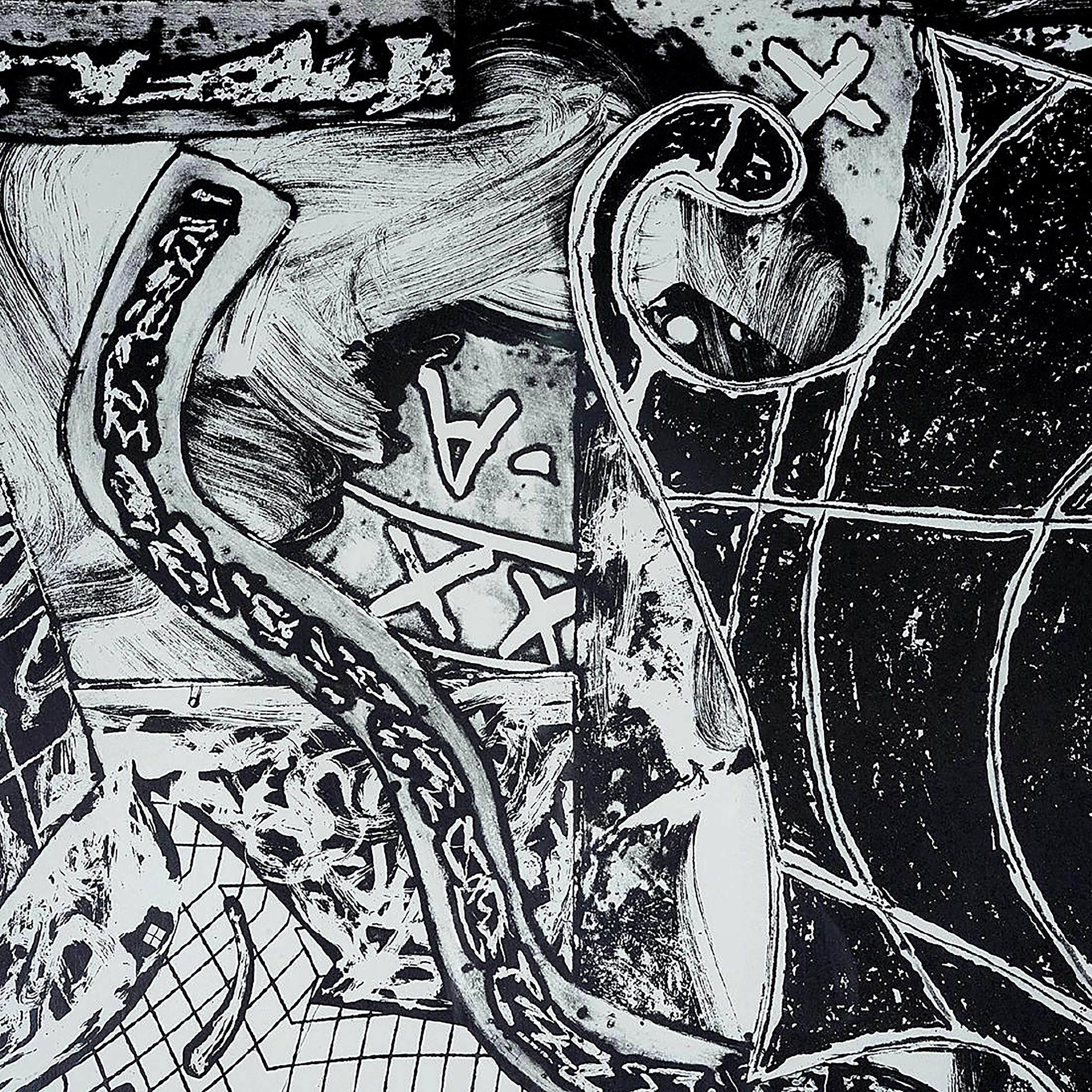 I Franks firmati a mano 93/100 Litografia del Whitney Museum Espressionista astratto - Print Espressionismo astratto di Frank Stella
