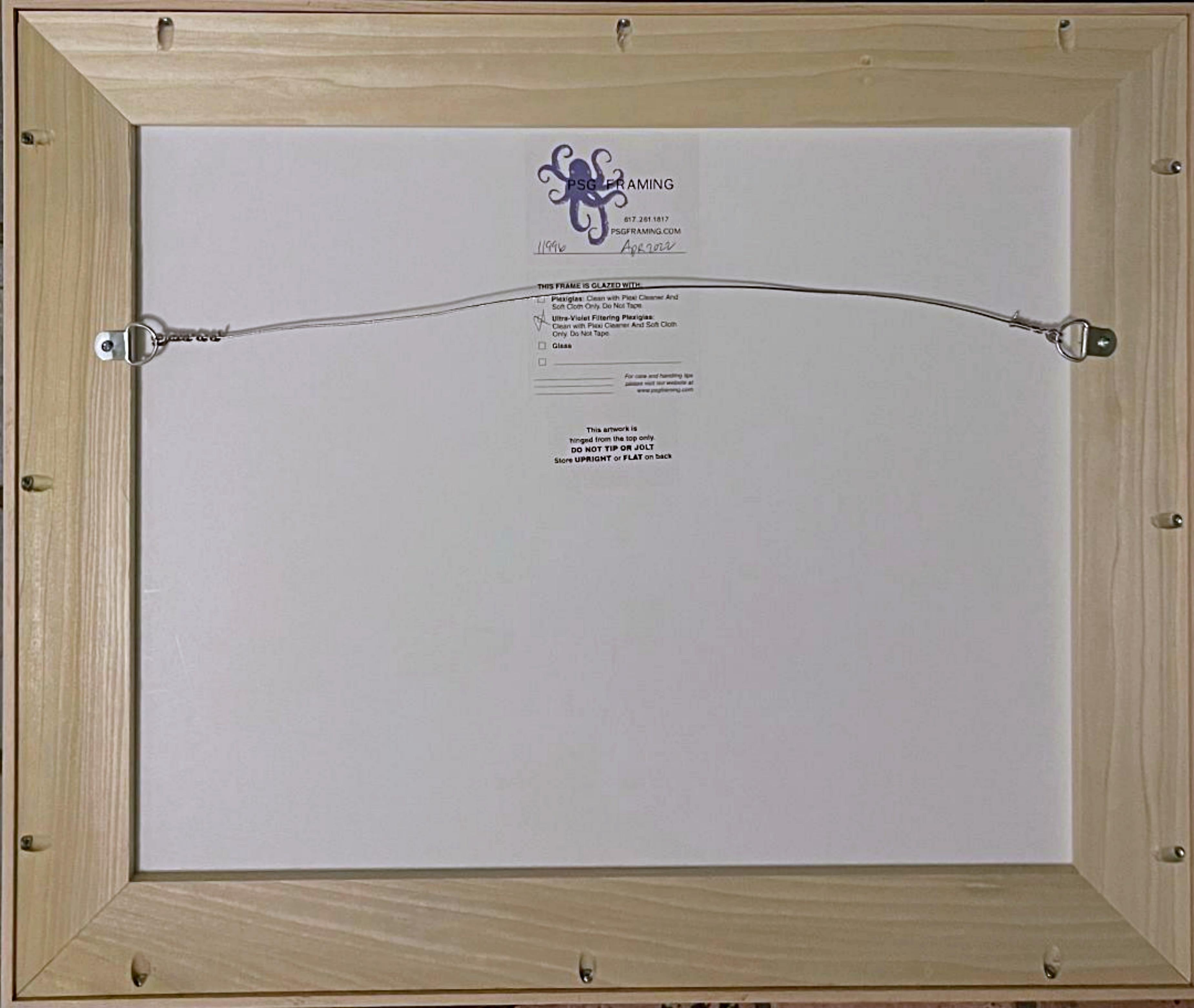 Frank Stella, Hand Signed Exhibition Print (after Wall Relief Sculpture), Framed For Sale 3