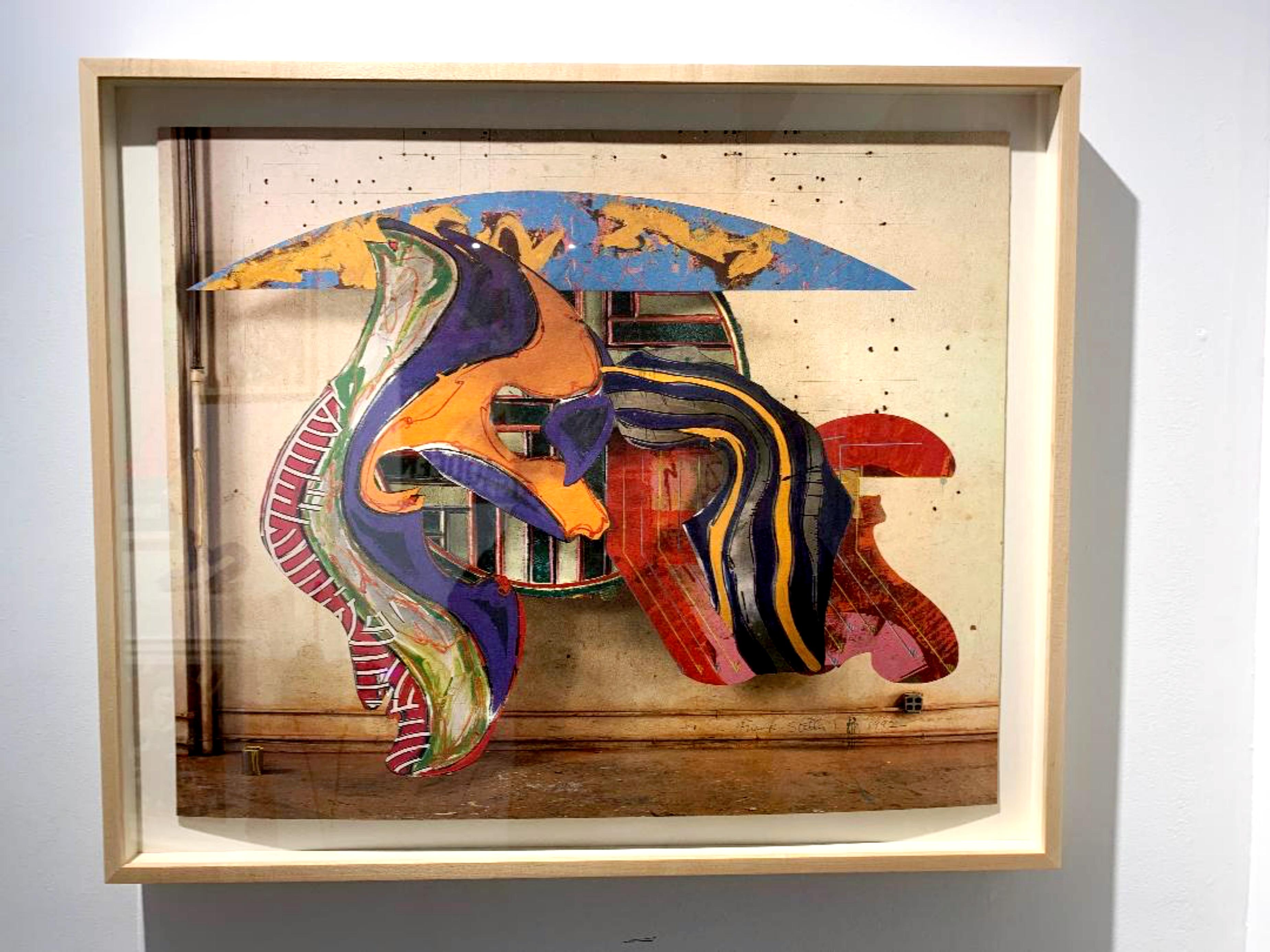 Frank Stella, Hand Signed Exhibition Print (after Wall Relief Sculpture), Framed For Sale 5