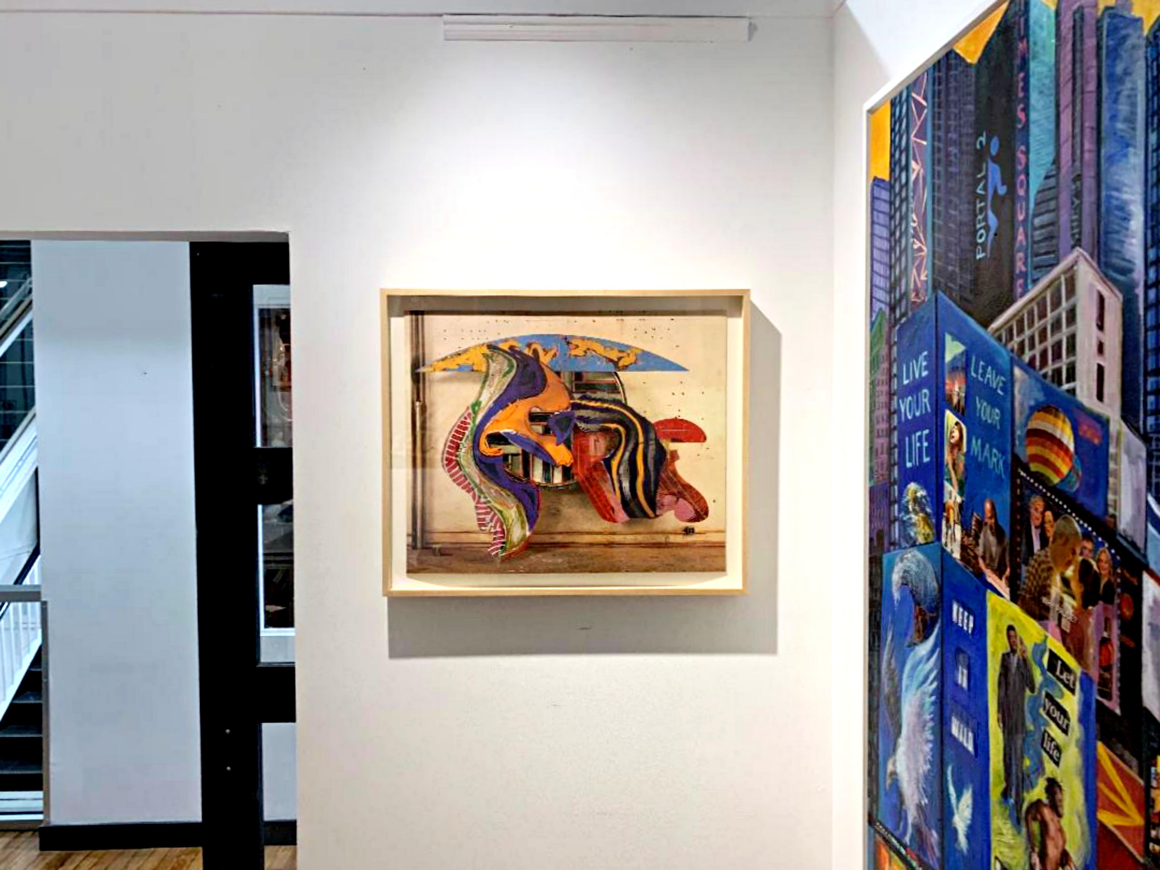 Frank Stella, Hand Signed Exhibition Print (after Wall Relief Sculpture), Framed For Sale 6