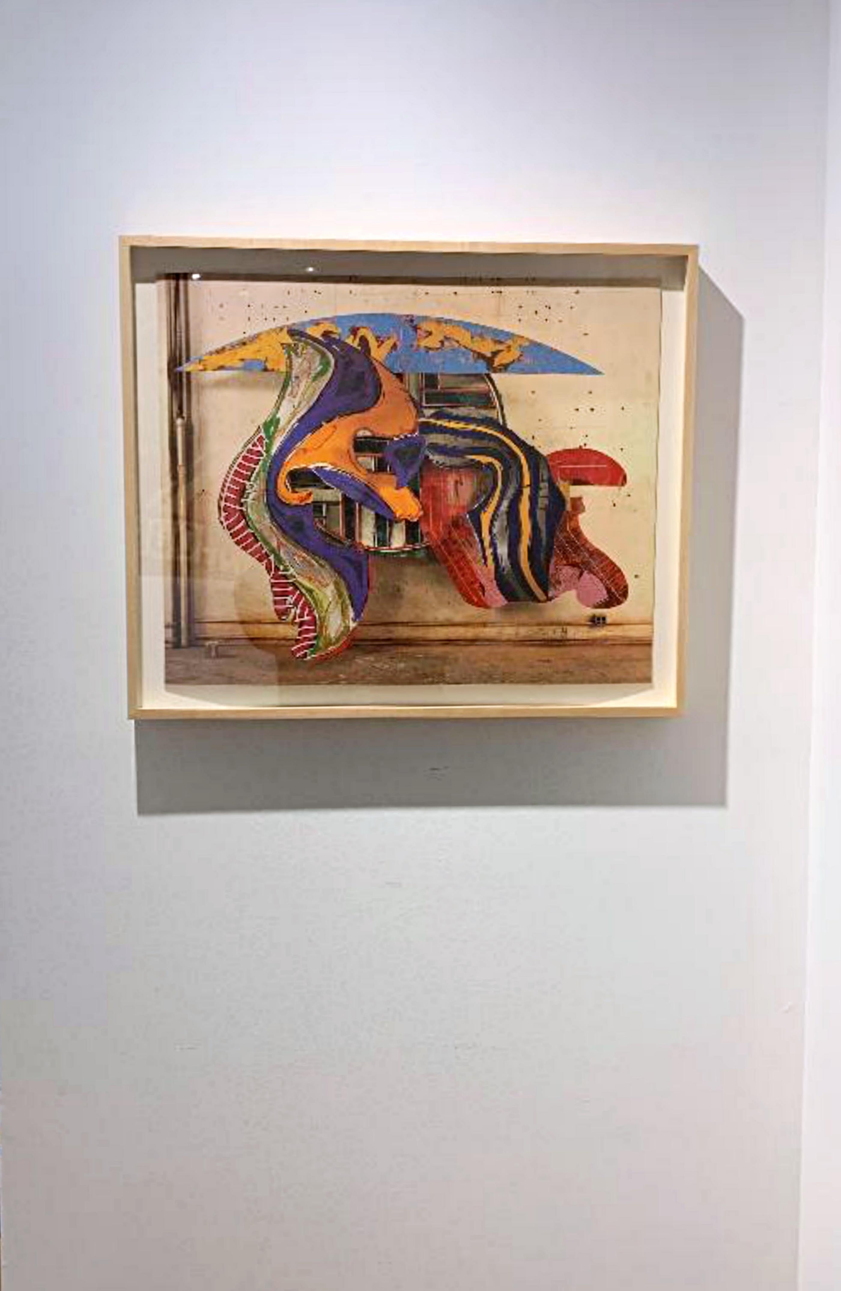 Frank Stella, Hand Signed Exhibition Print (after Wall Relief Sculpture), Framed For Sale 7